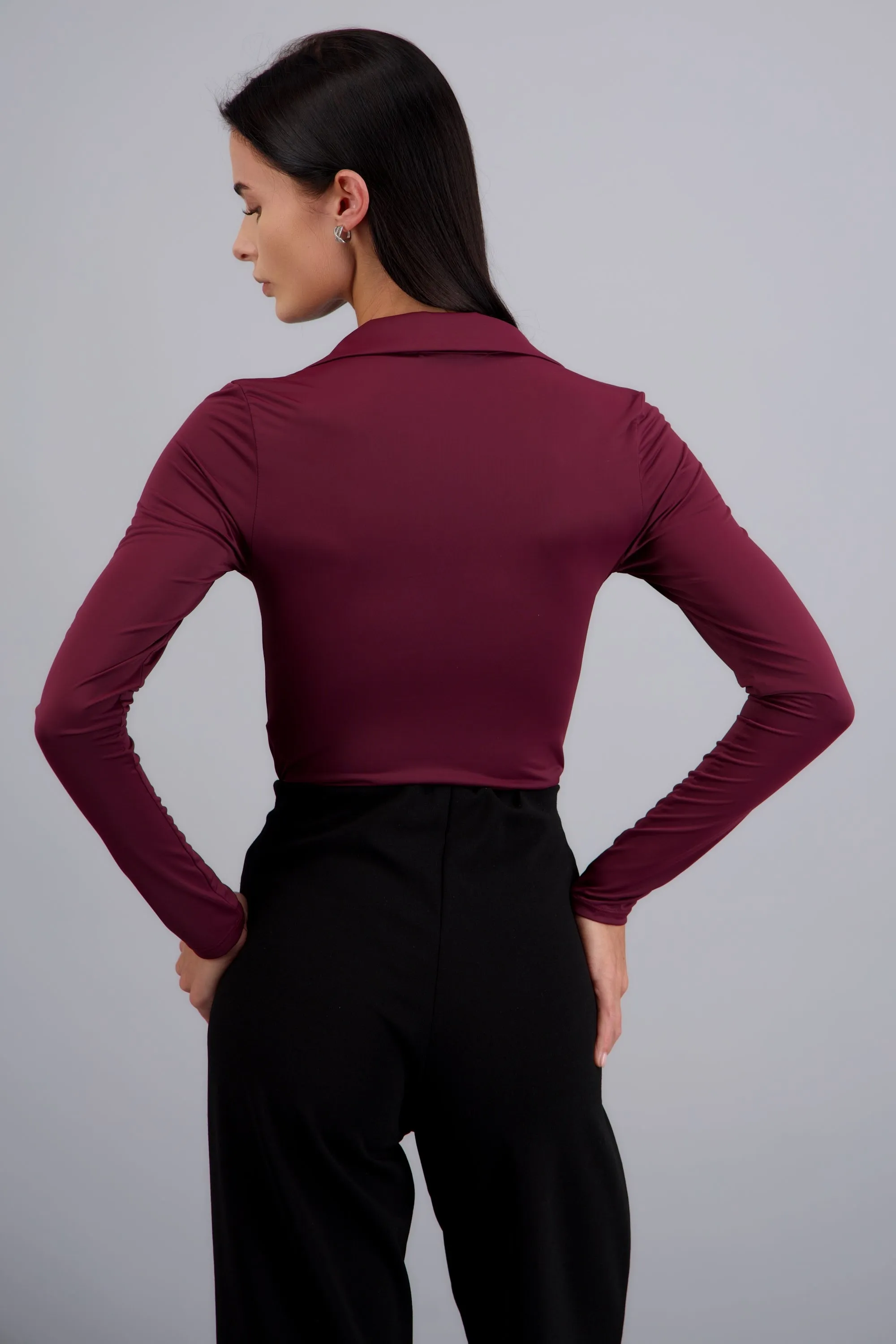 Bodysuit manga larga cuello polo sold by Shasa product image thumbnail 3