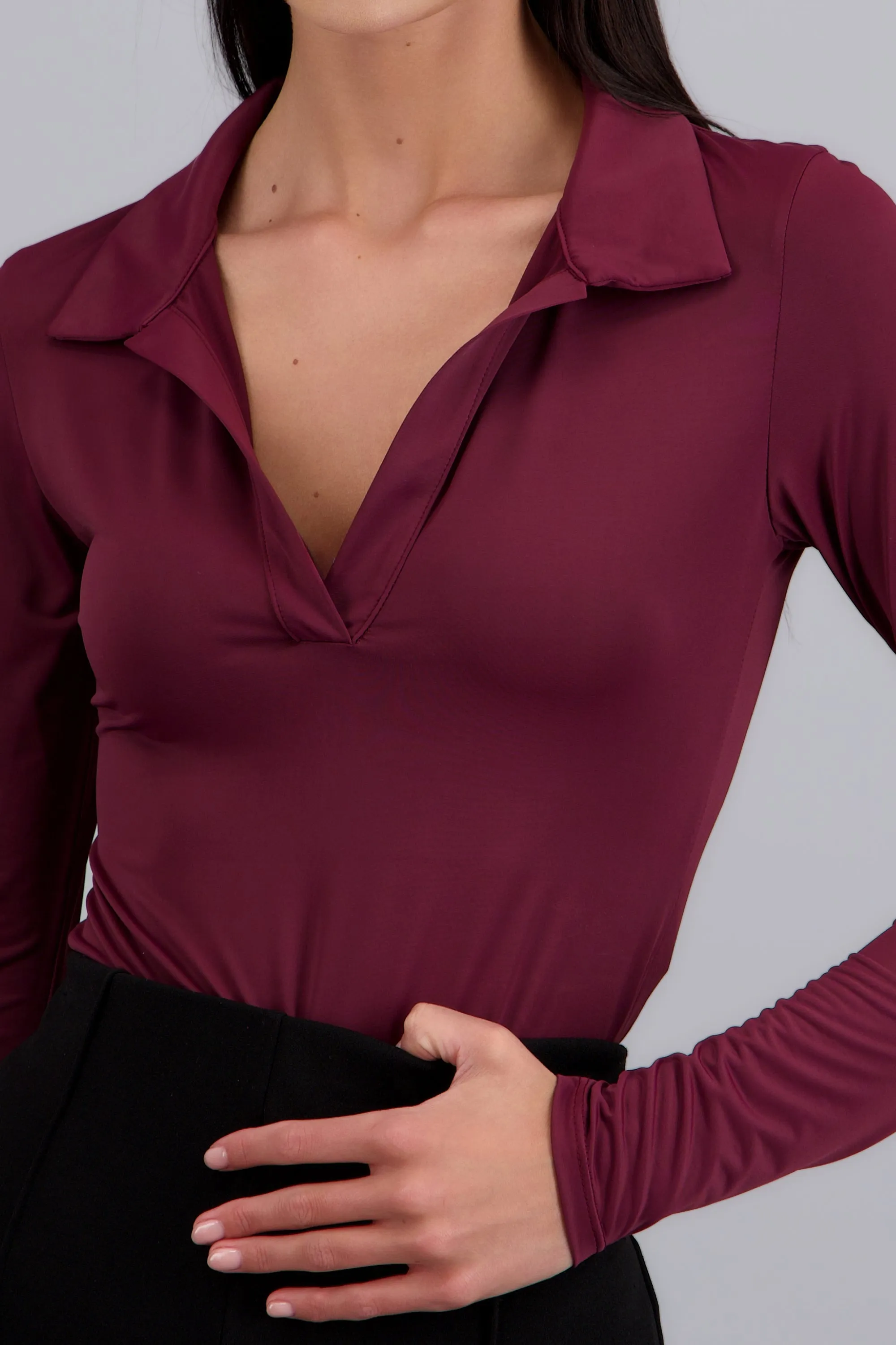 Bodysuit manga larga cuello polo sold by Shasa product image thumbnail 5