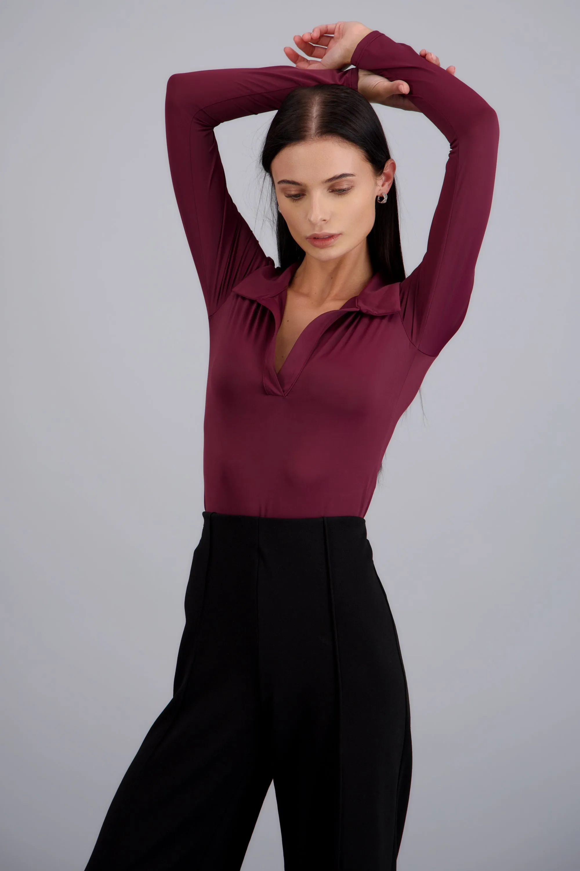 Bodysuit manga larga cuello polo sold by Shasa product image thumbnail 2