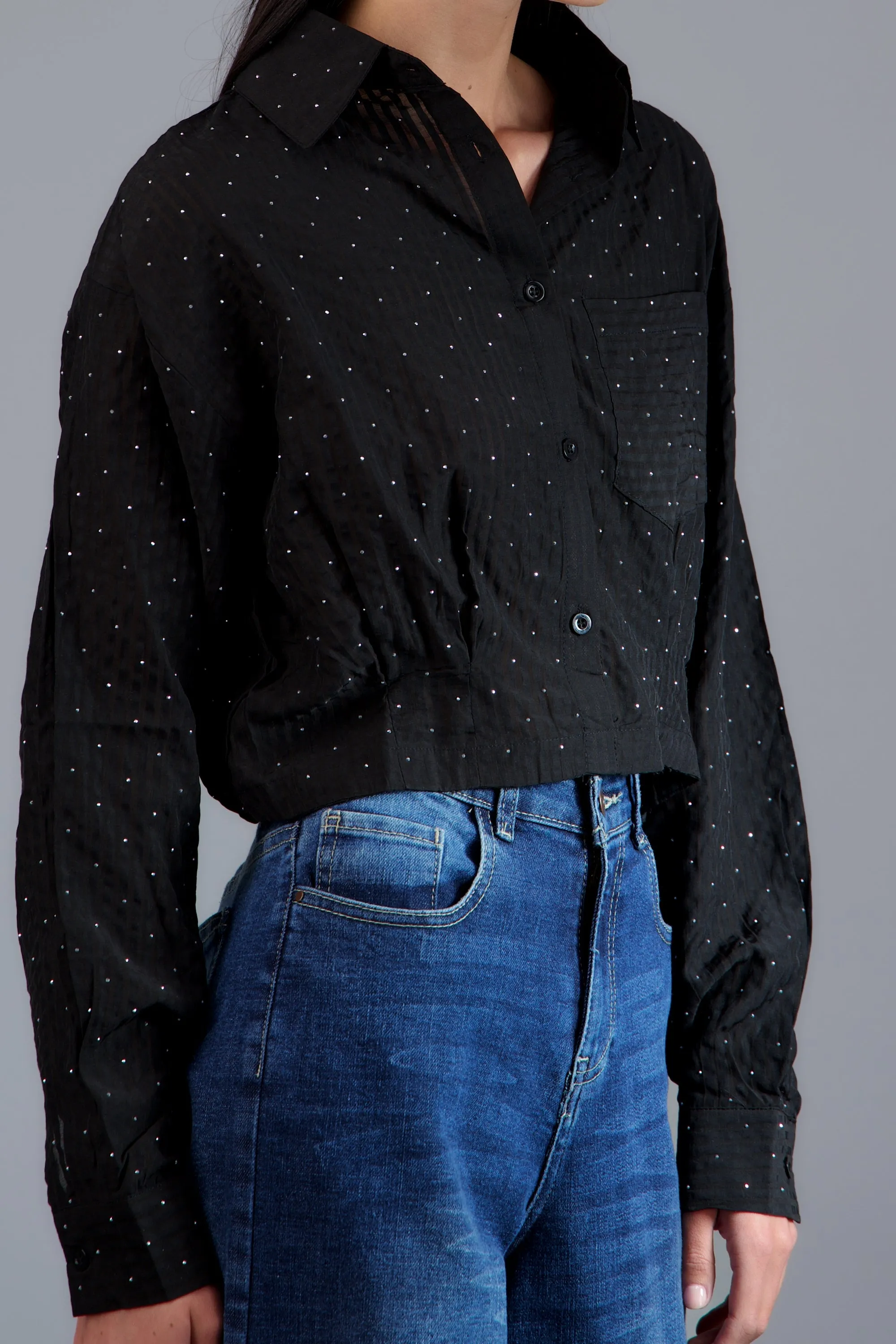 Camisa de rayas detalle brillos sold by Shasa product image thumbnail 5