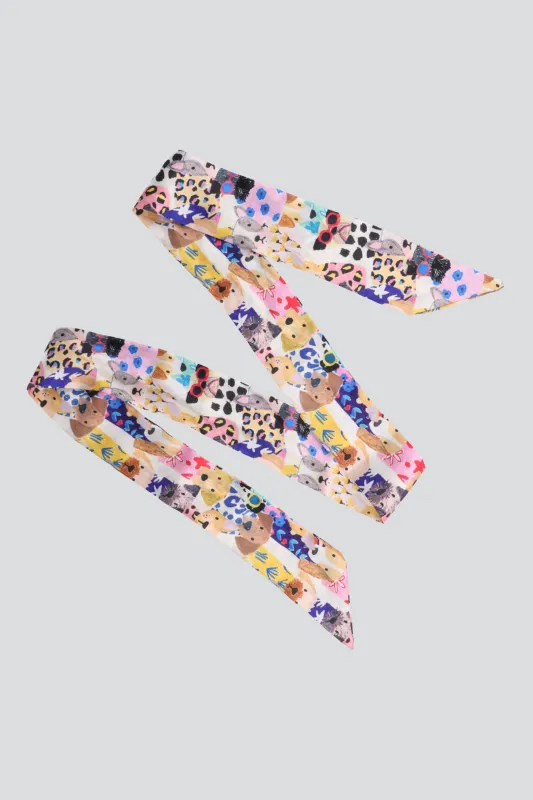 Pañuelo slim print perritos made by Shasa