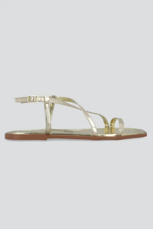 Sandalia tiras plana cruzadas made by Shasa