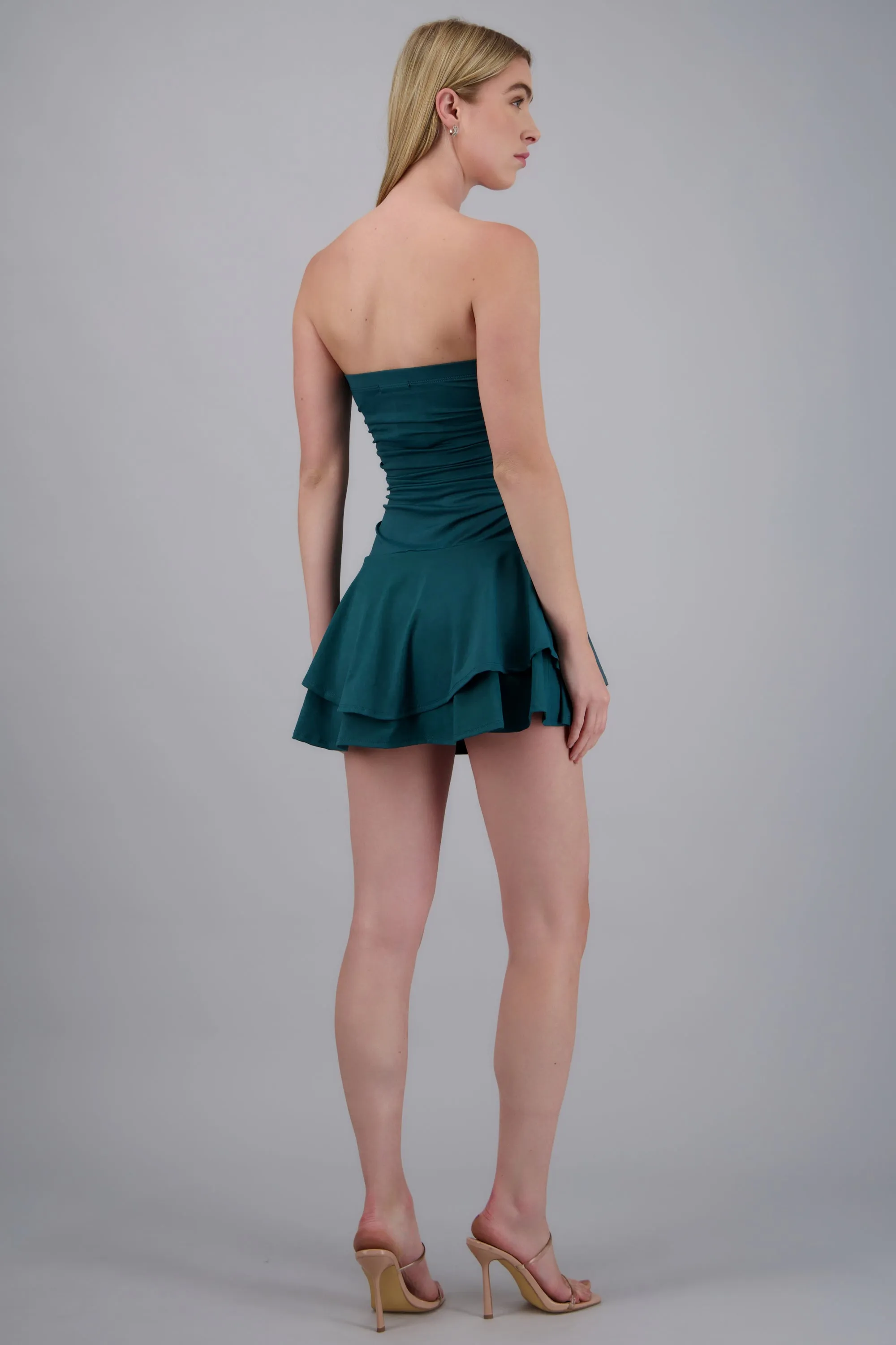 Vestido mini drapeado strapless sold by Shasa product image thumbnail 4