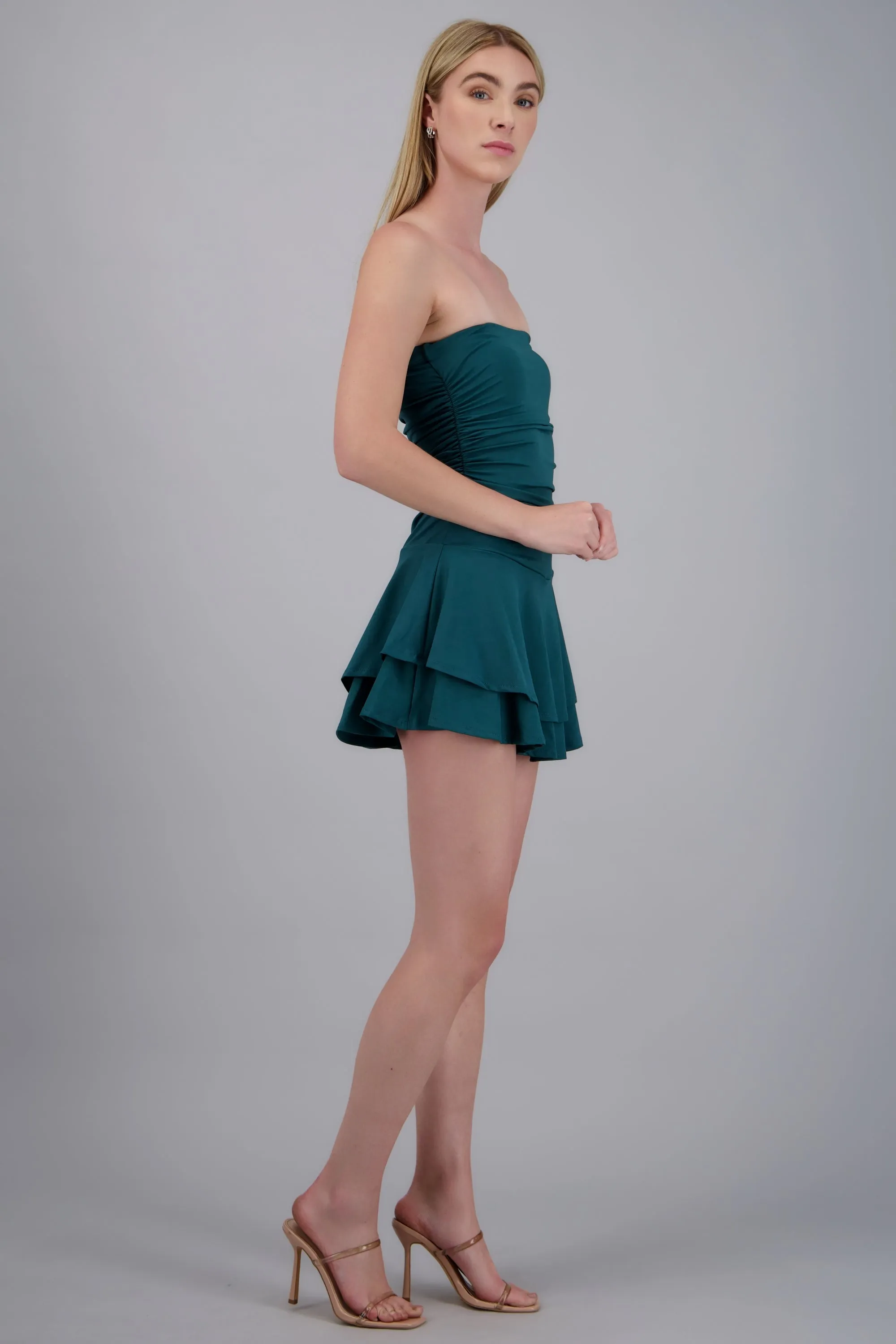 Vestido mini drapeado strapless sold by Shasa product image thumbnail 2