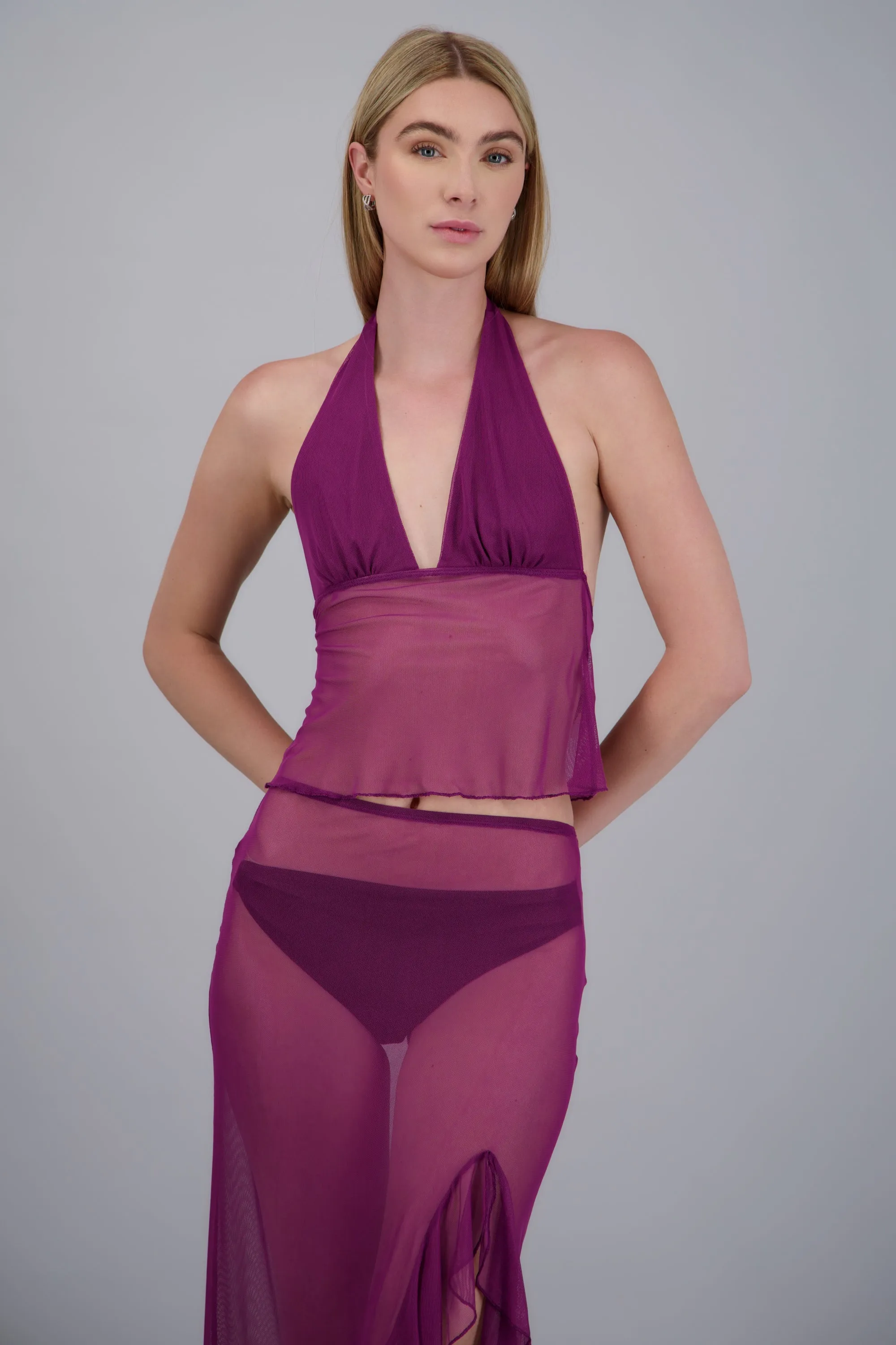 Top halter mesh sold by Shasa product image thumbnail 3