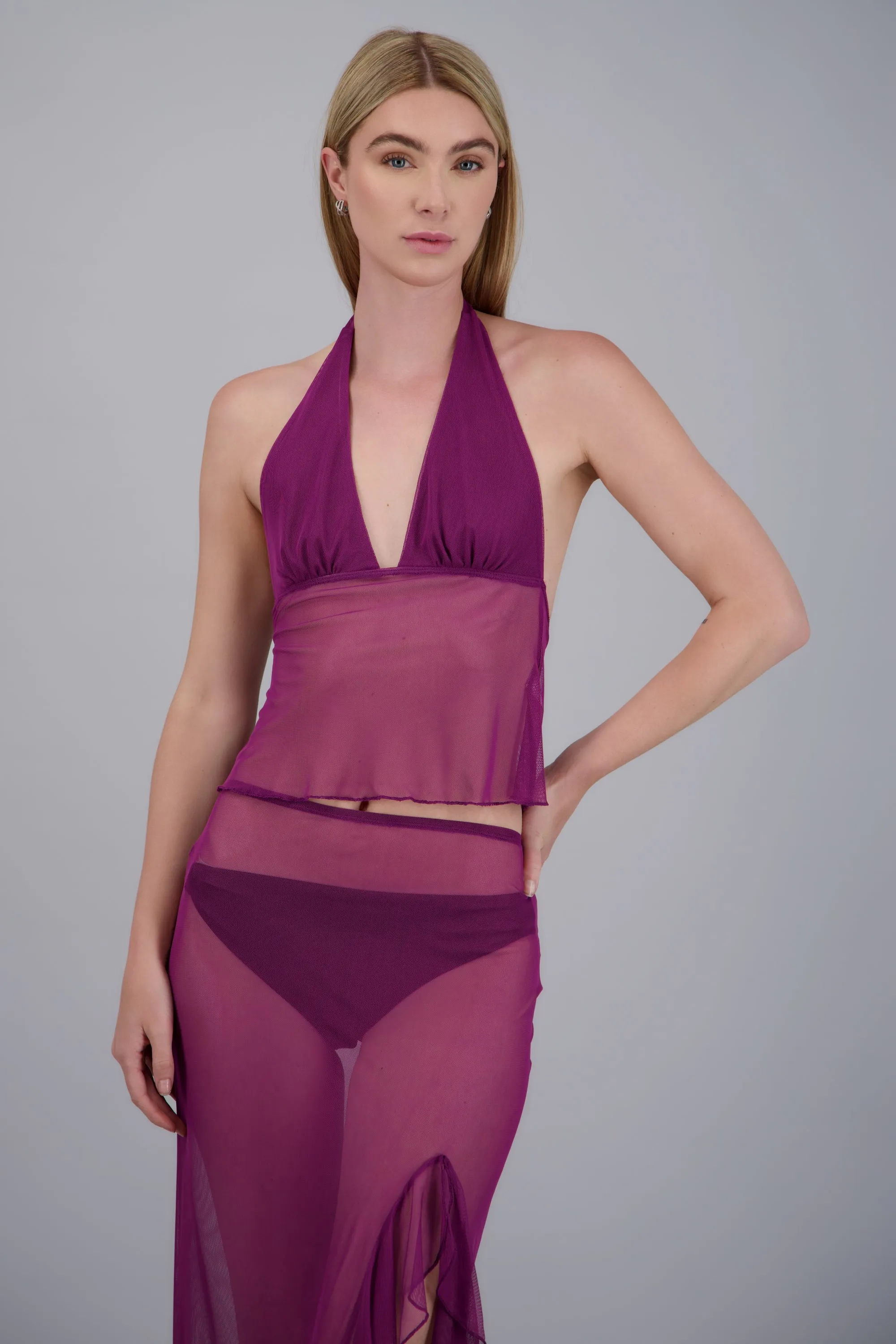 Top halter mesh sold by Shasa