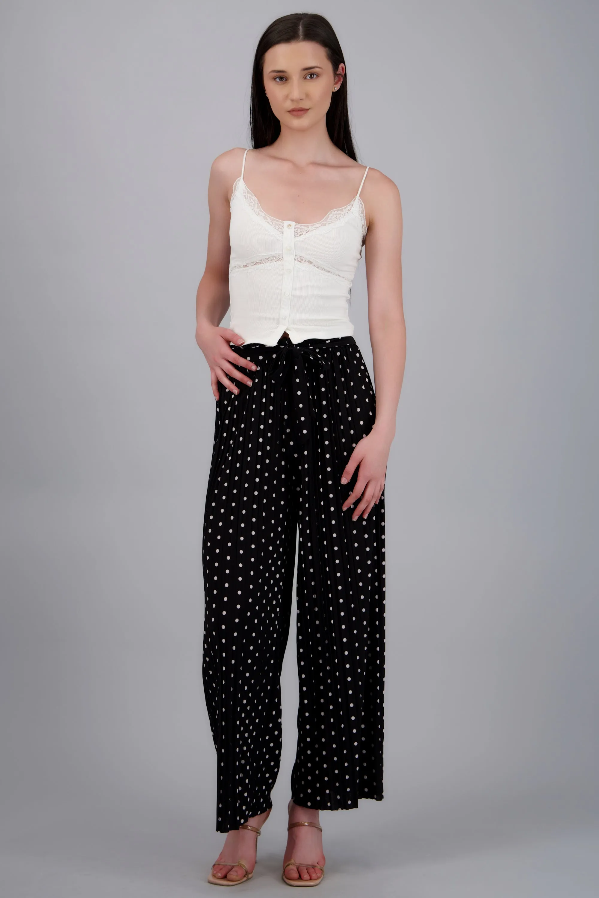 Pantalon amplio polka plisado sold by Shasa product image thumbnail 3