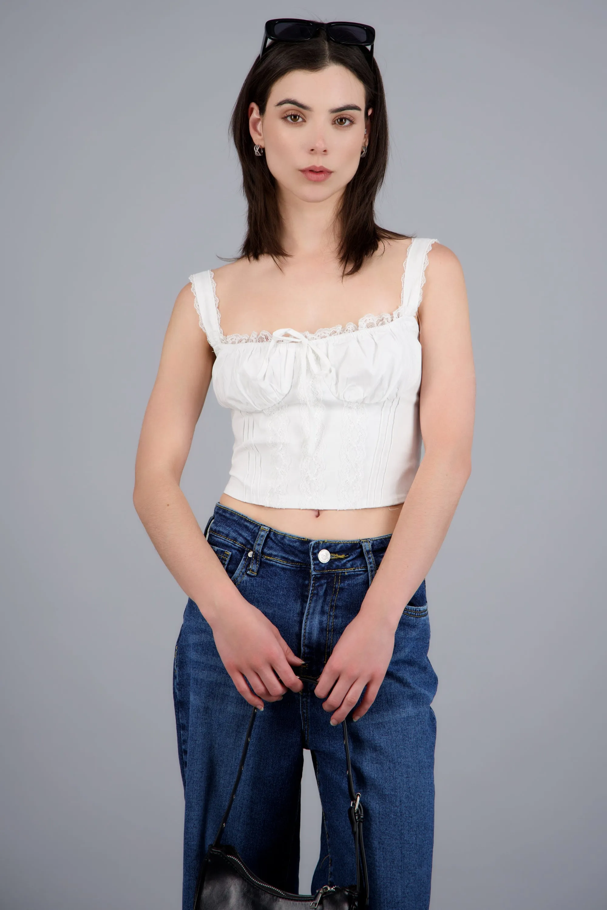 Blusa detalle encaje con tirantes sold by Shasa product image thumbnail 3