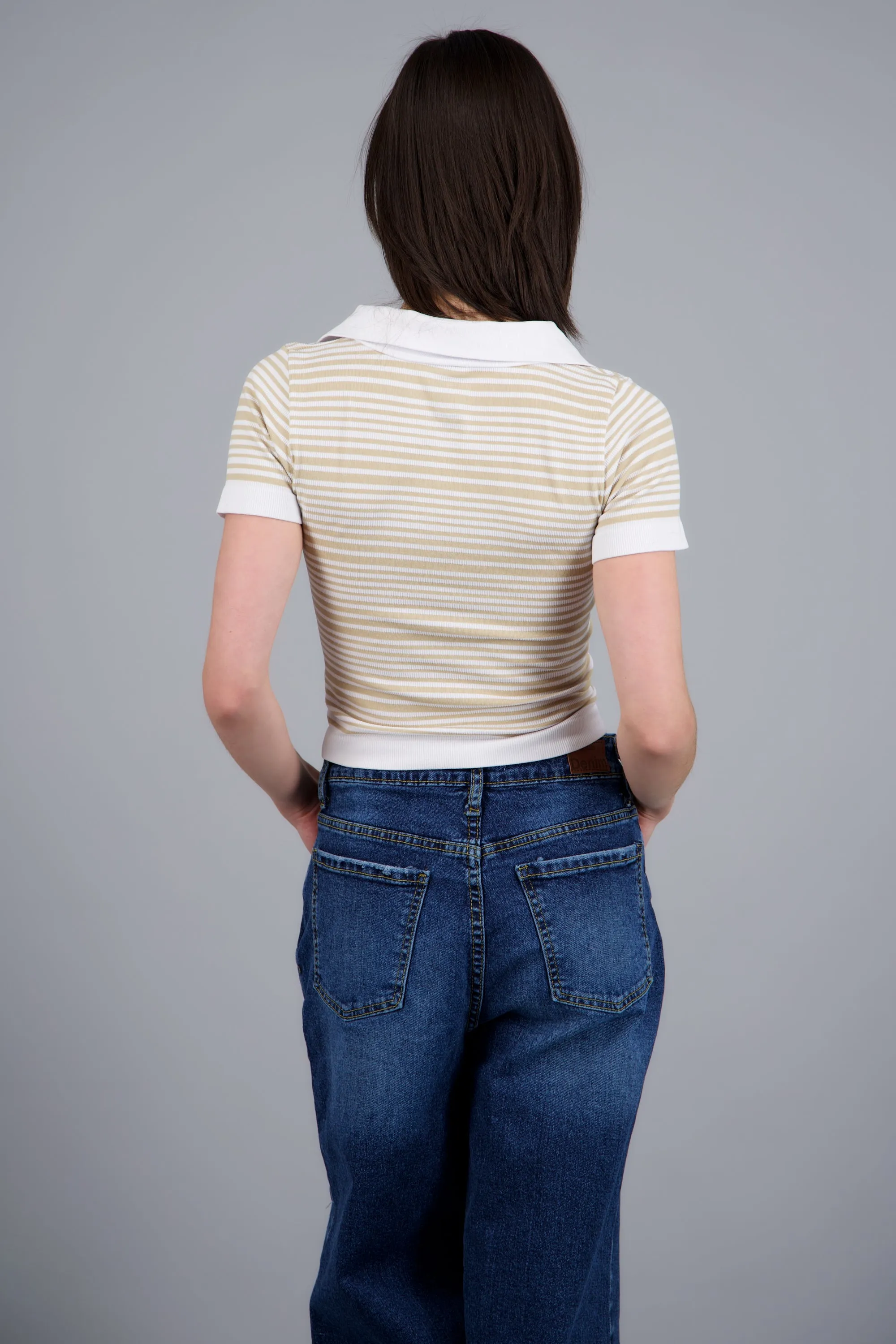 Top de rayas seamless cuello polo sold by Shasa product image thumbnail 4