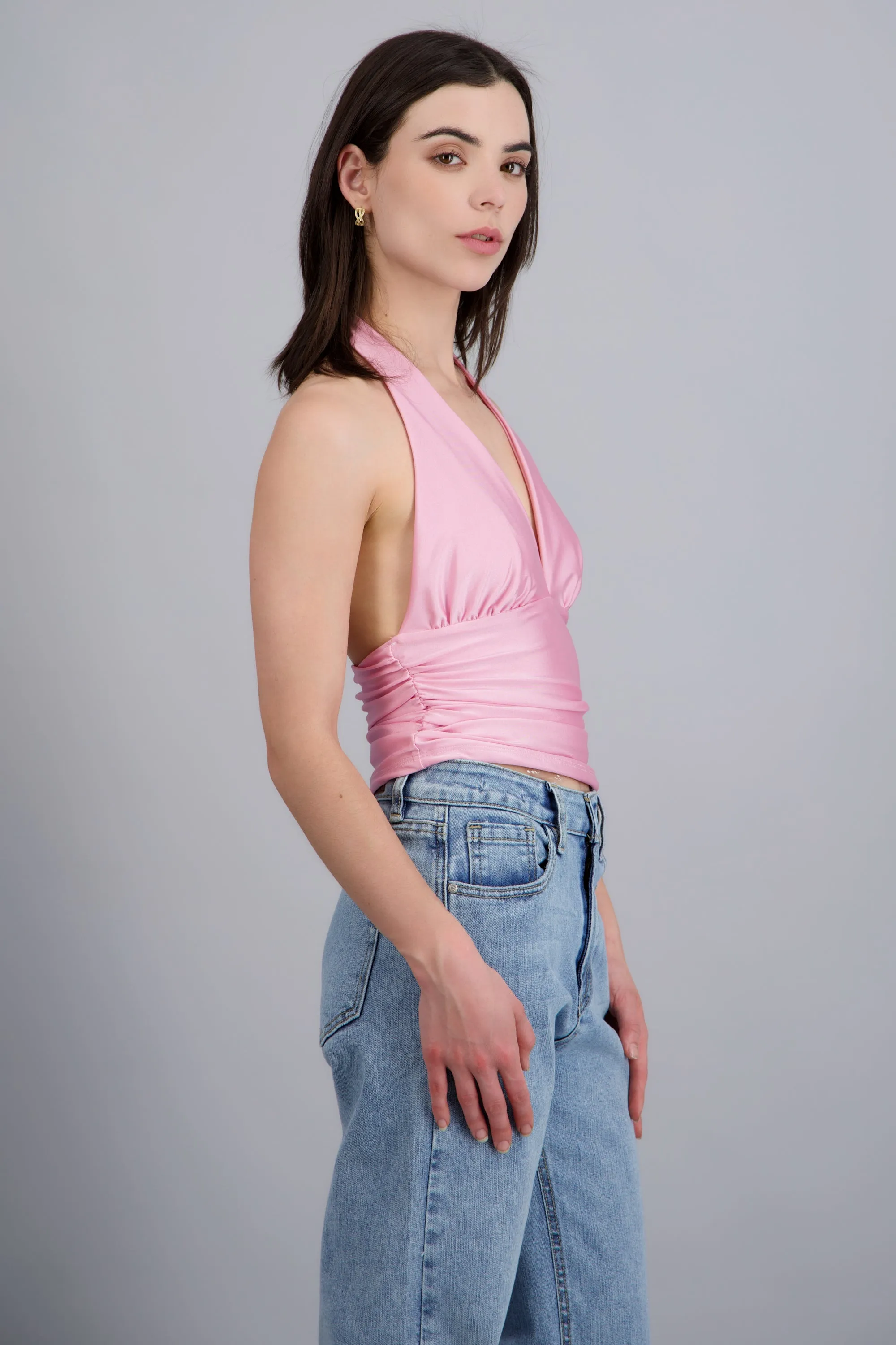 Top halter detalle pliegues sold by Shasa product image thumbnail 3