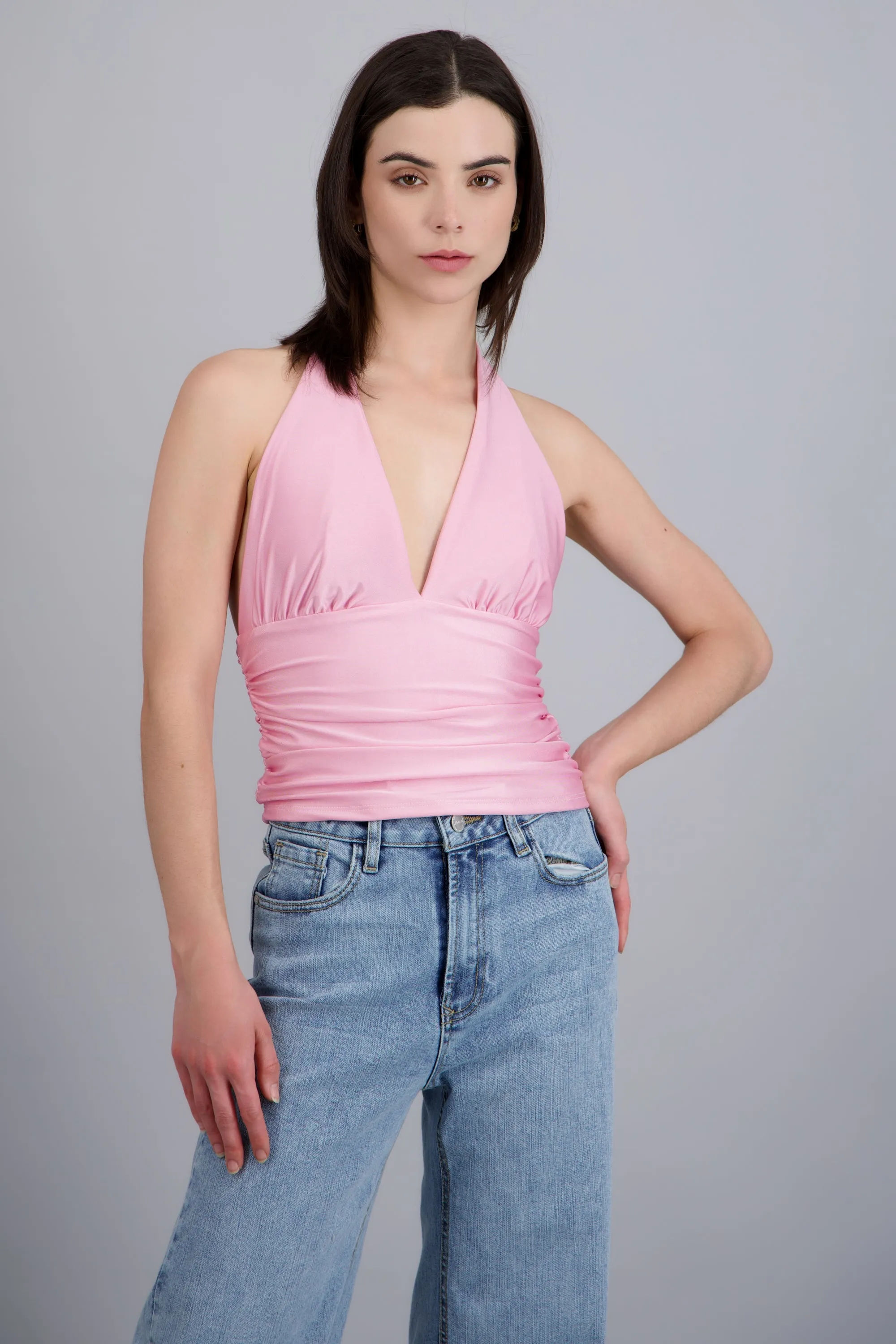 Top halter detalle pliegues sold by Shasa product image thumbnail 2