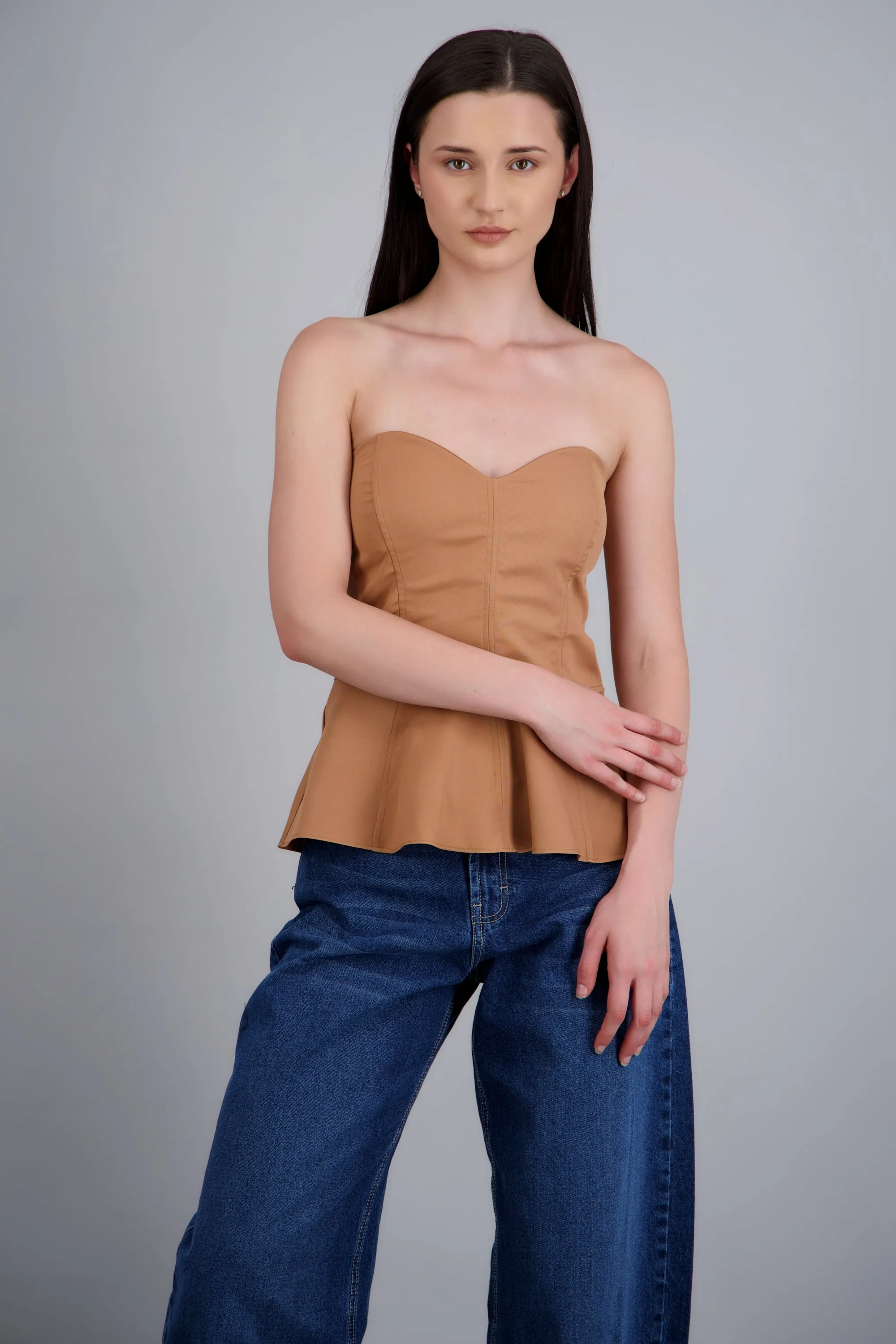 Top strapless peplum sold by Shasa product image thumbnail 3