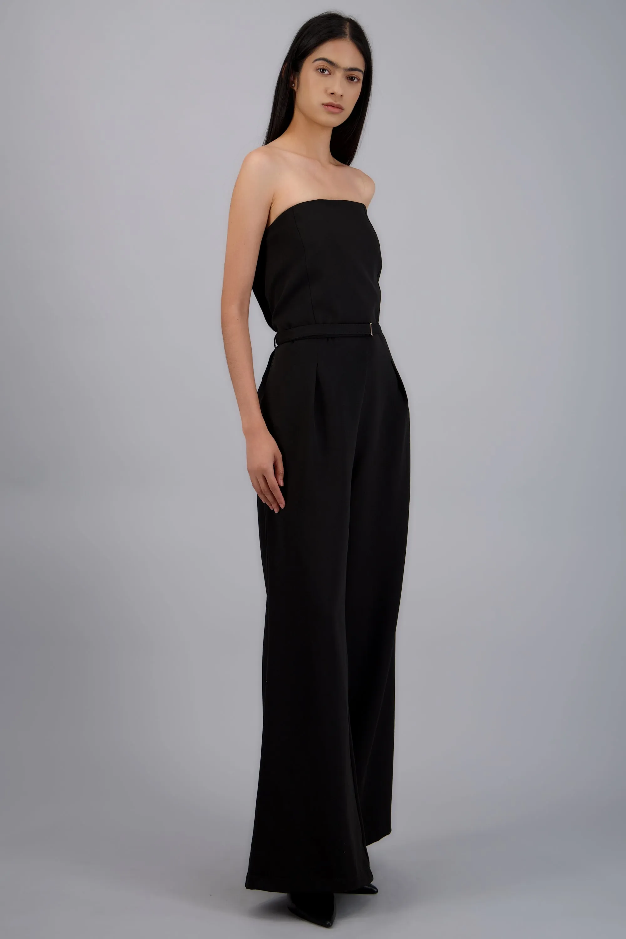 Jumpsuit strapless liso cinturon sold by Shasa product image thumbnail 5