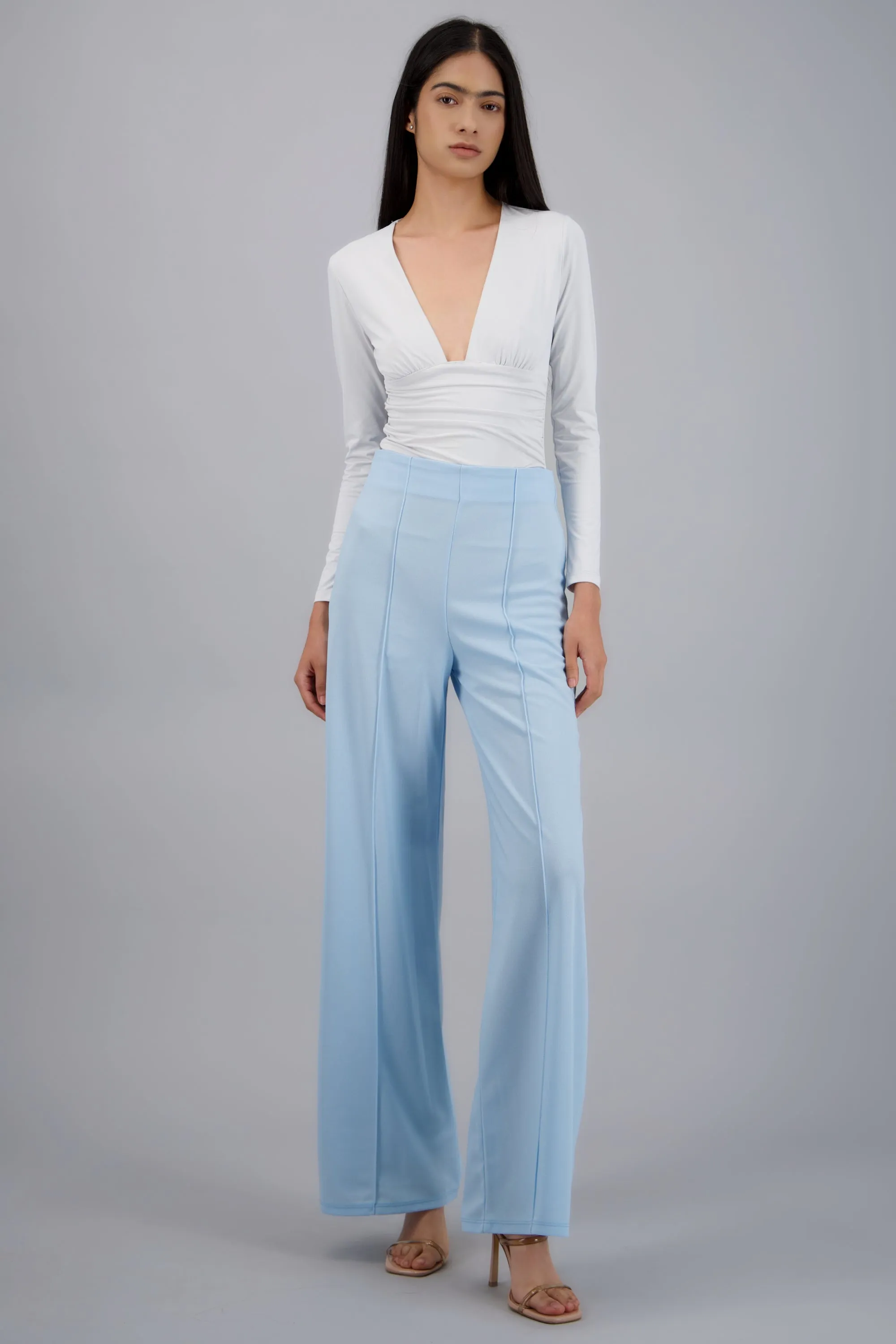 Pantalón Wide Leg Cintura Alta Costuras sold by Shasa product image thumbnail 2