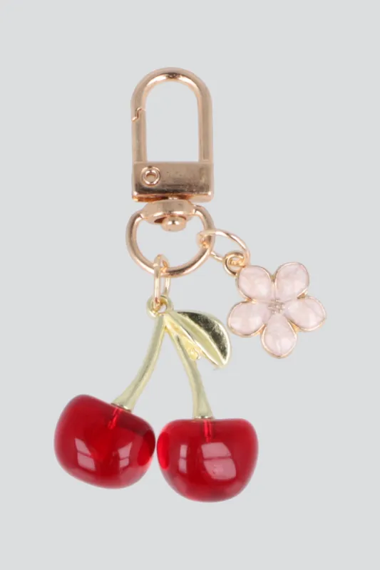 Cel charm cereza flor made by Shasa