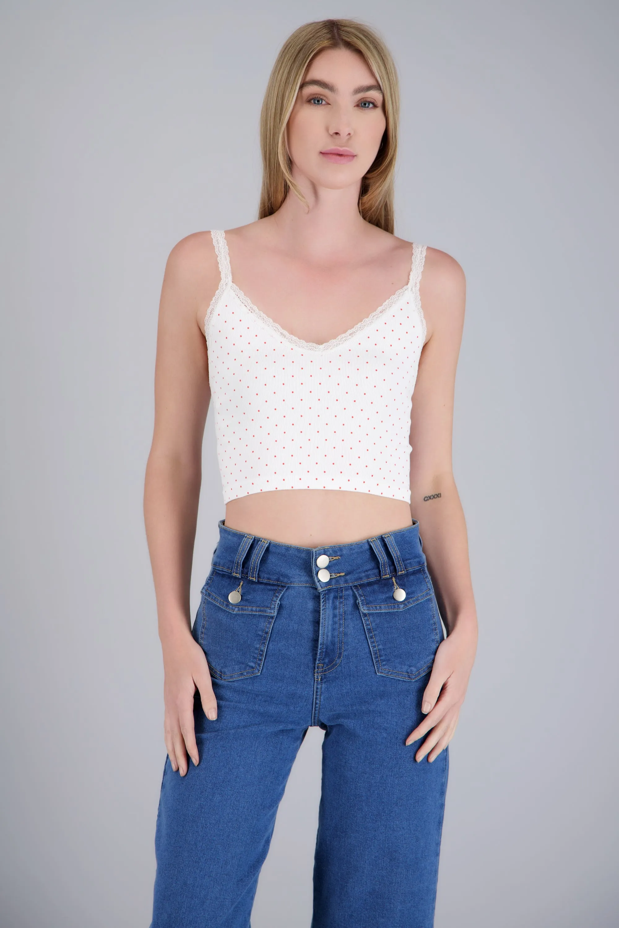 Tanktop seamless detalle polkadots sold by Shasa product image thumbnail 3
