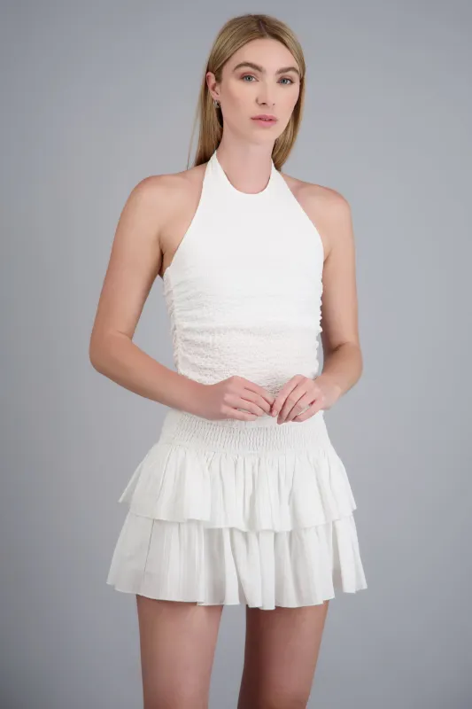 Top halter detalle textura made by Shasa