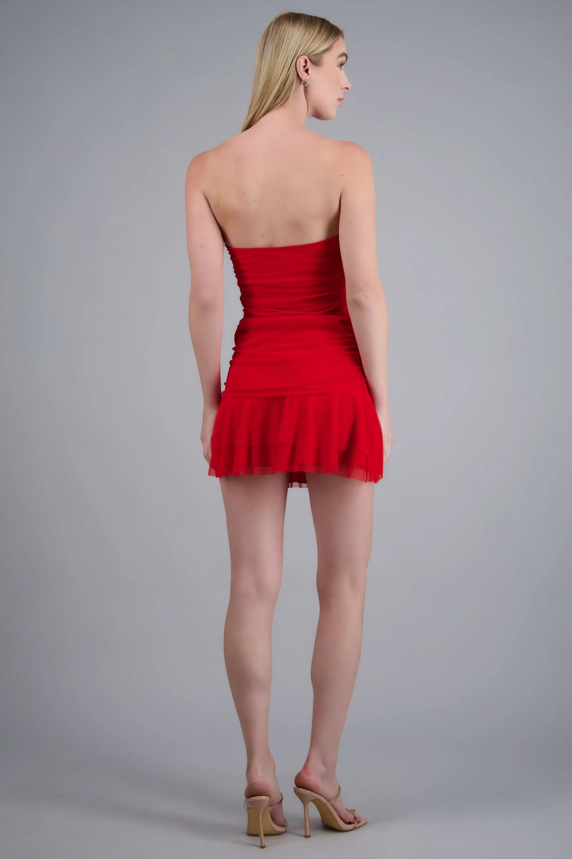 Vestido mesh drapeado sold by Shasa product image thumbnail 4