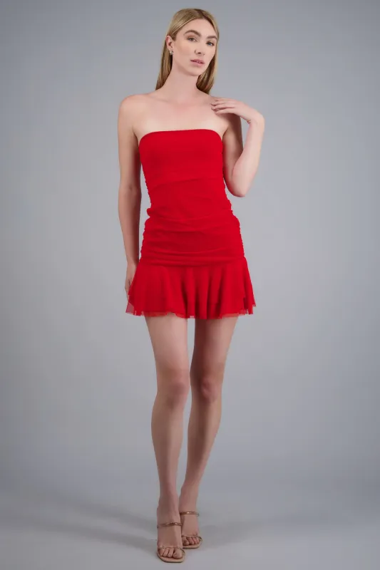 Vestido mesh drapeado made by Shasa