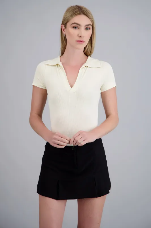 Body cuello polo manga corta made by Shasa
