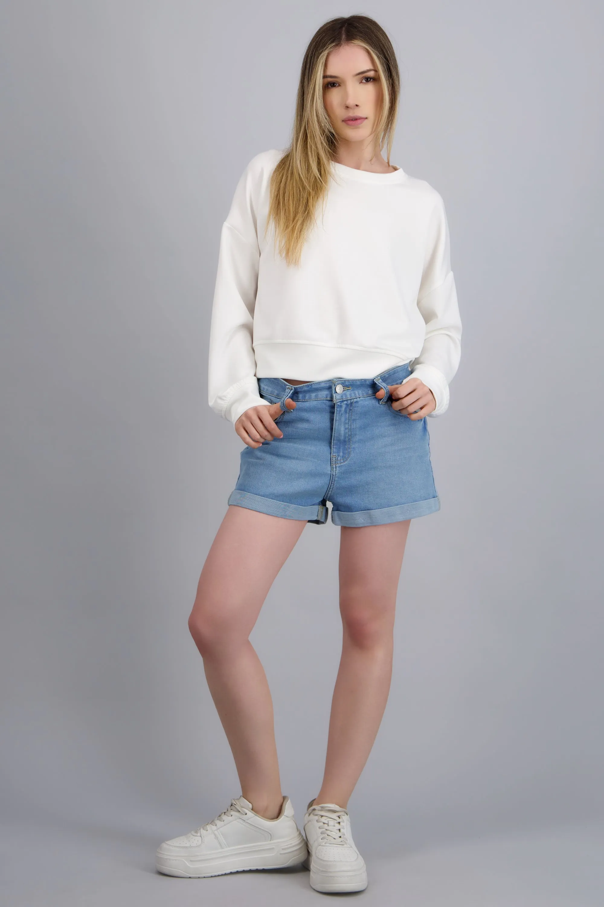 Shorts denim dobladillo sold by Shasa product image thumbnail 3