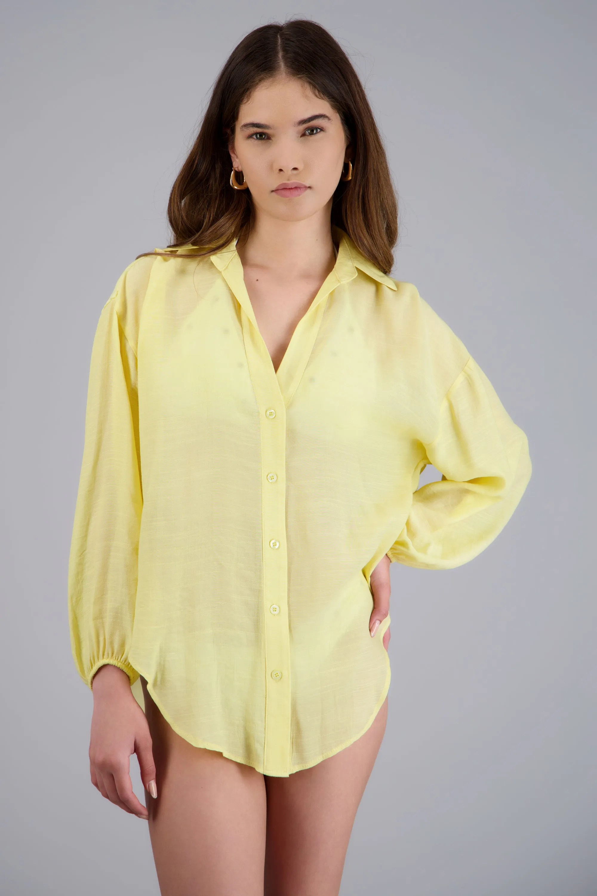 Camisa over ligera manga larga sold by Shasa product image thumbnail 3