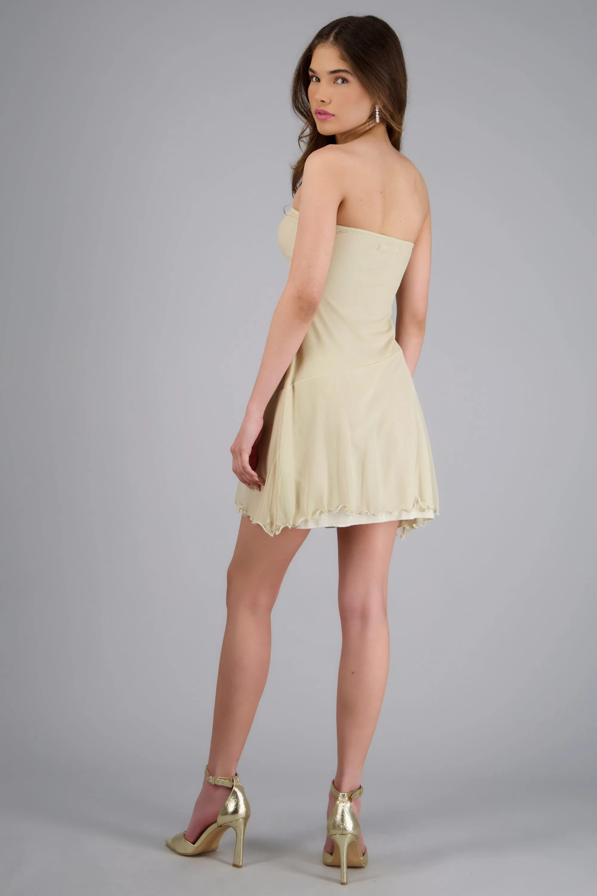 Vestido mini drapeado olan sold by Shasa product image thumbnail 4