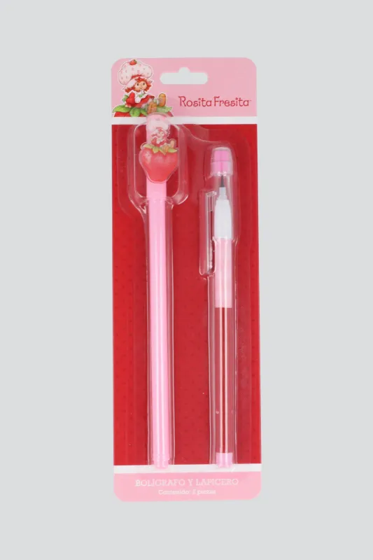 Set de pluma y lapicero rosita frestita made by Shasa
