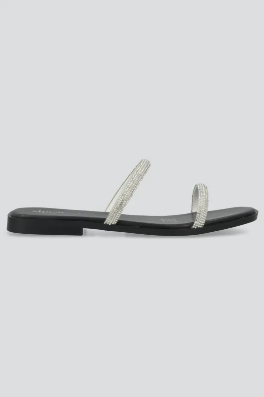 Sandalia dos tiras brillos made by Shasa