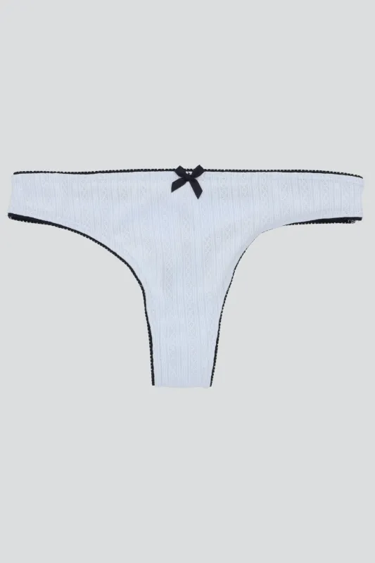 Tanga detalle tela rombos contraste made by Shasa