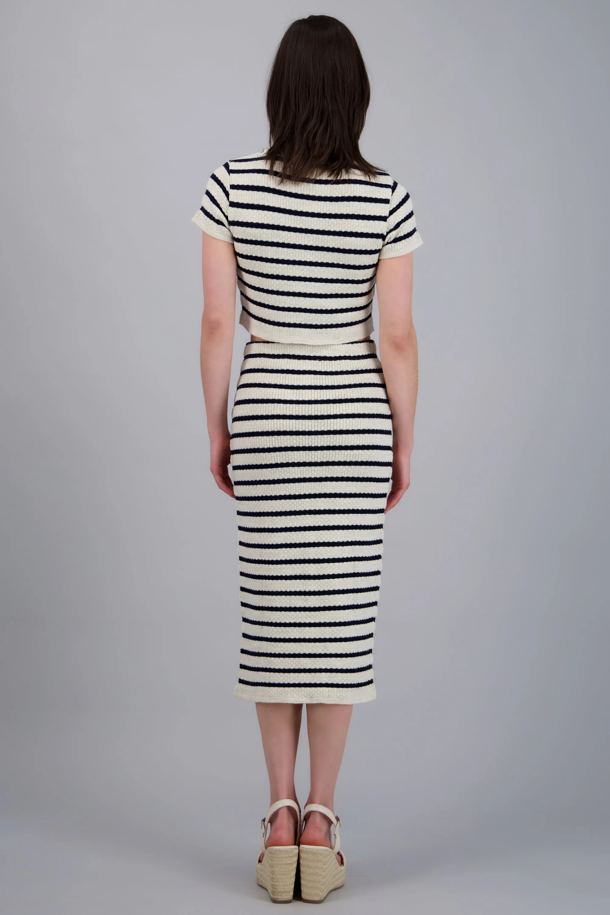 FALDA MIDI RAYAS TEXTURA KNI sold by Shasa product image thumbnail 4