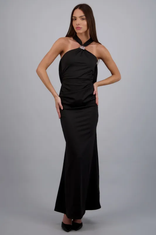 Vestido con argolla escote espalda made by Shasa