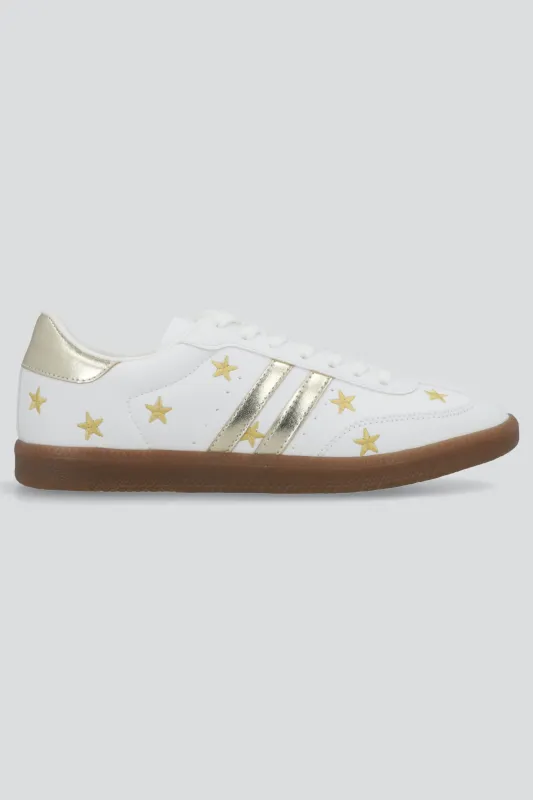 Tenis dos lineas estrellas made by Shasa