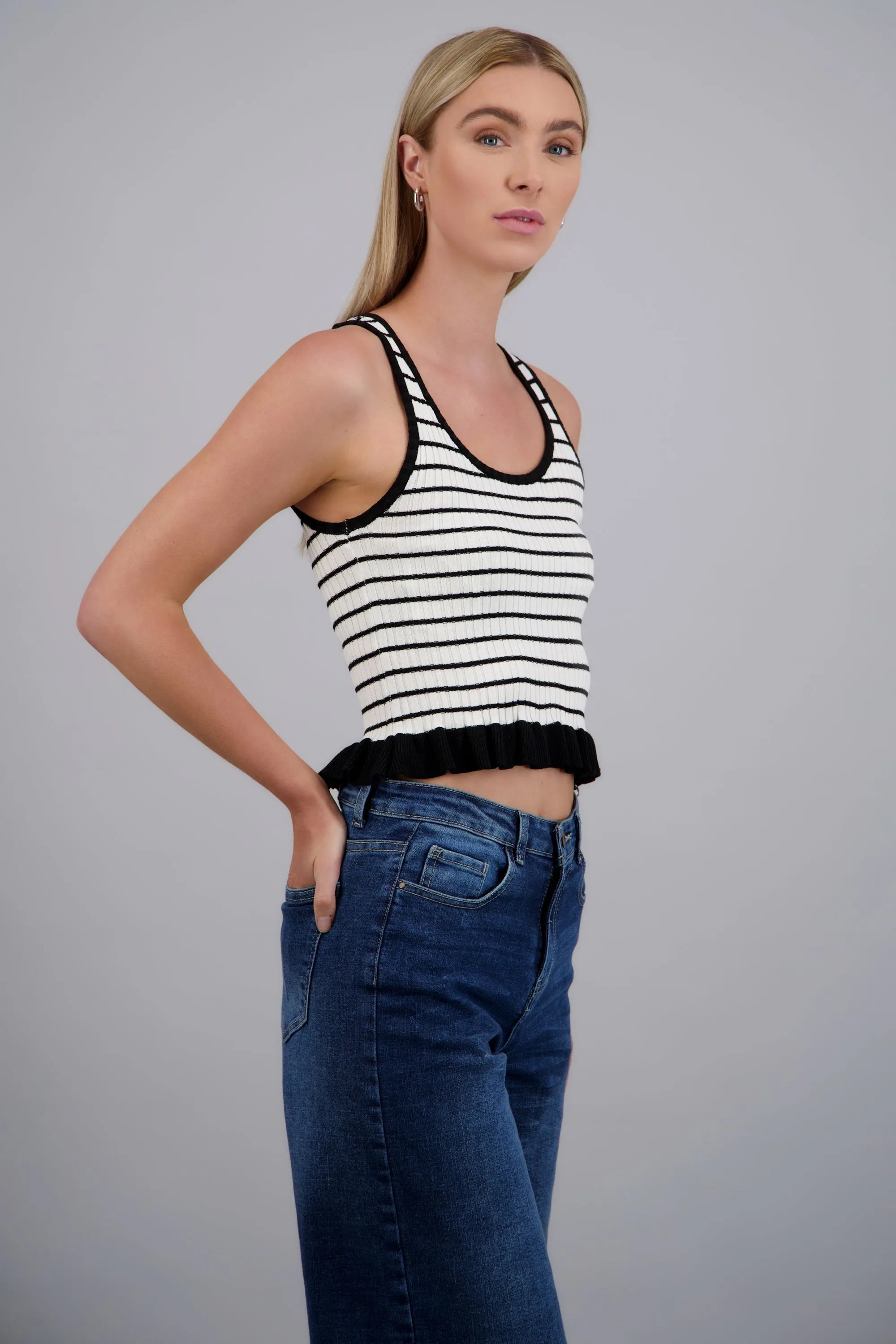 Top tejido detalle contraste rayas sold by Shasa product image thumbnail 2