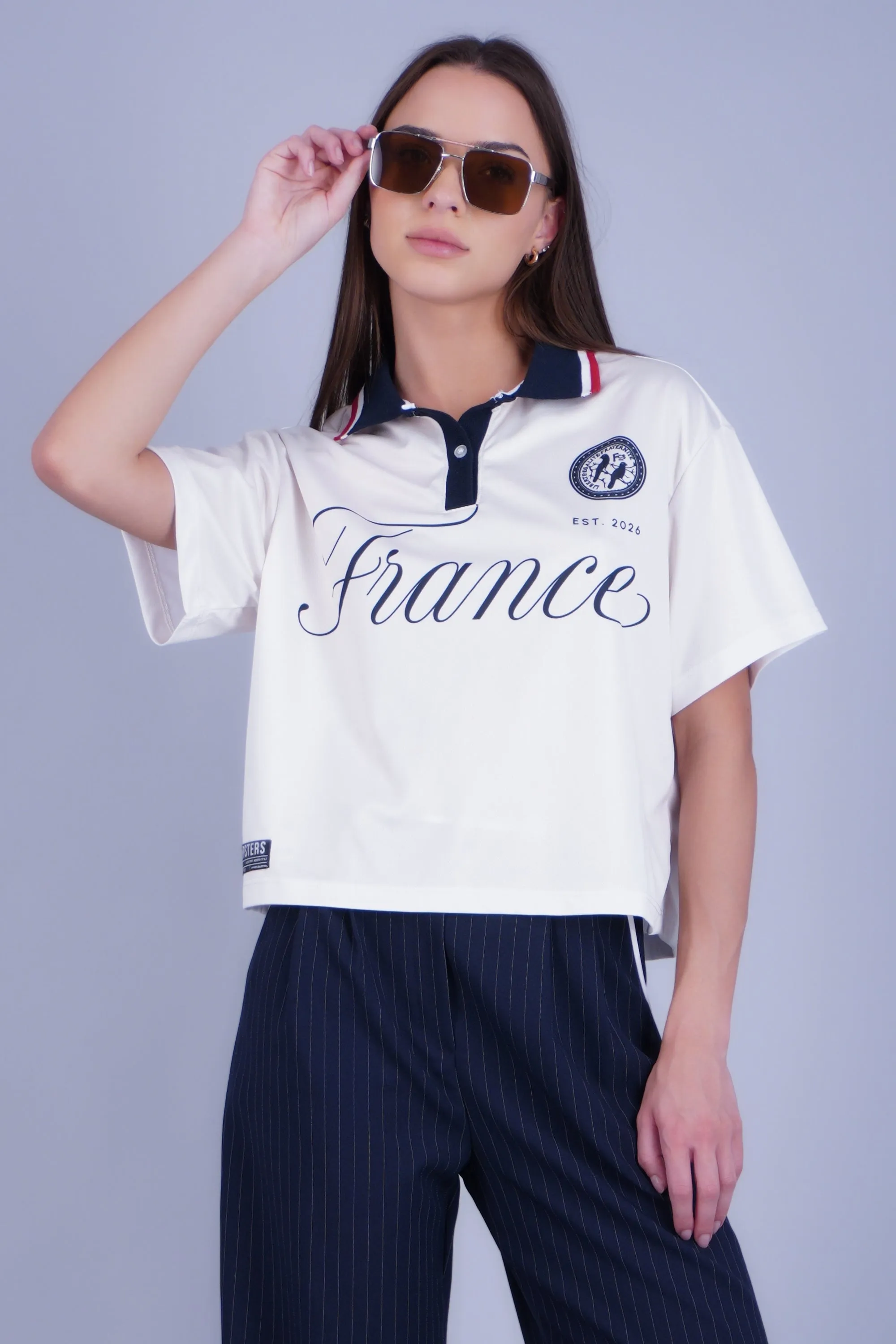 Jersey polo fit boxy Francia sold by Shasa product image thumbnail 3