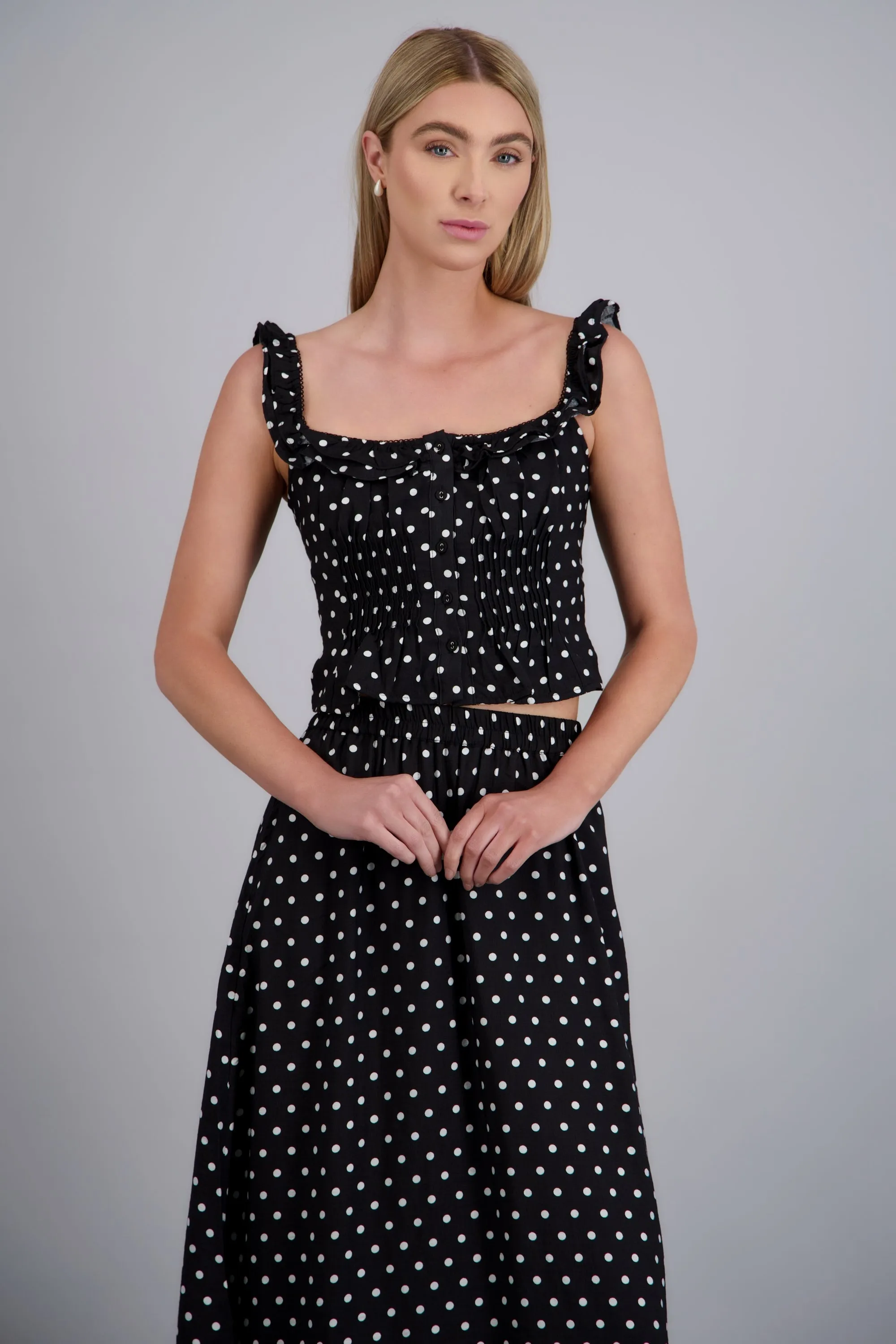 Blusa pliegues cintura polka dots sold by Shasa product image thumbnail 2