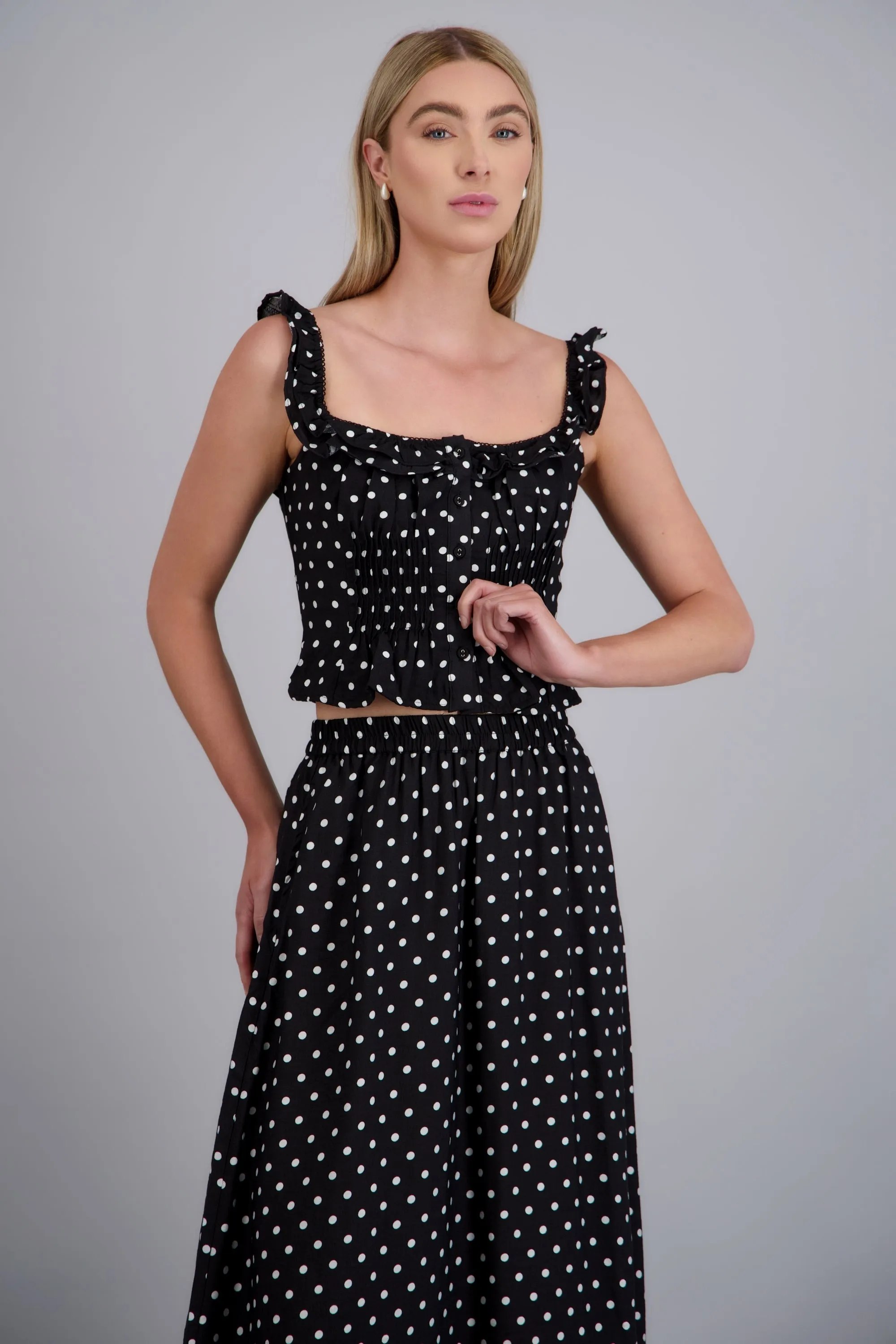 Blusa pliegues cintura polka dots sold by Shasa product image thumbnail 3