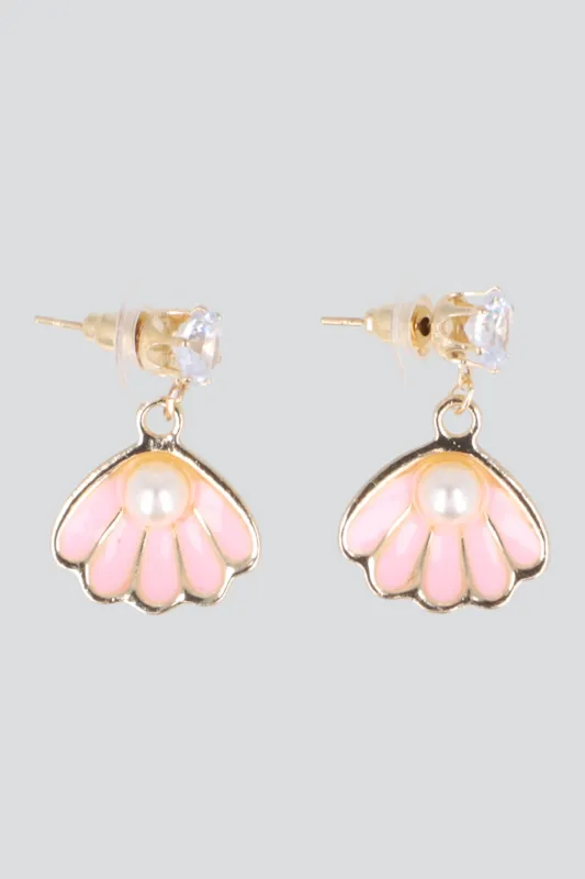 Aretes concha color made by Shasa