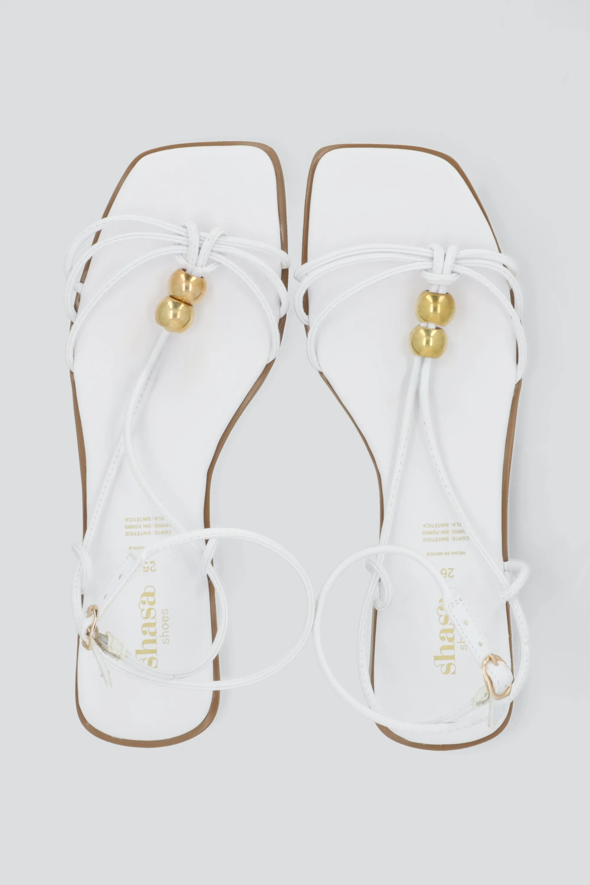 Sandalia tiras aplicacion metalica sold by Shasa product image thumbnail 3