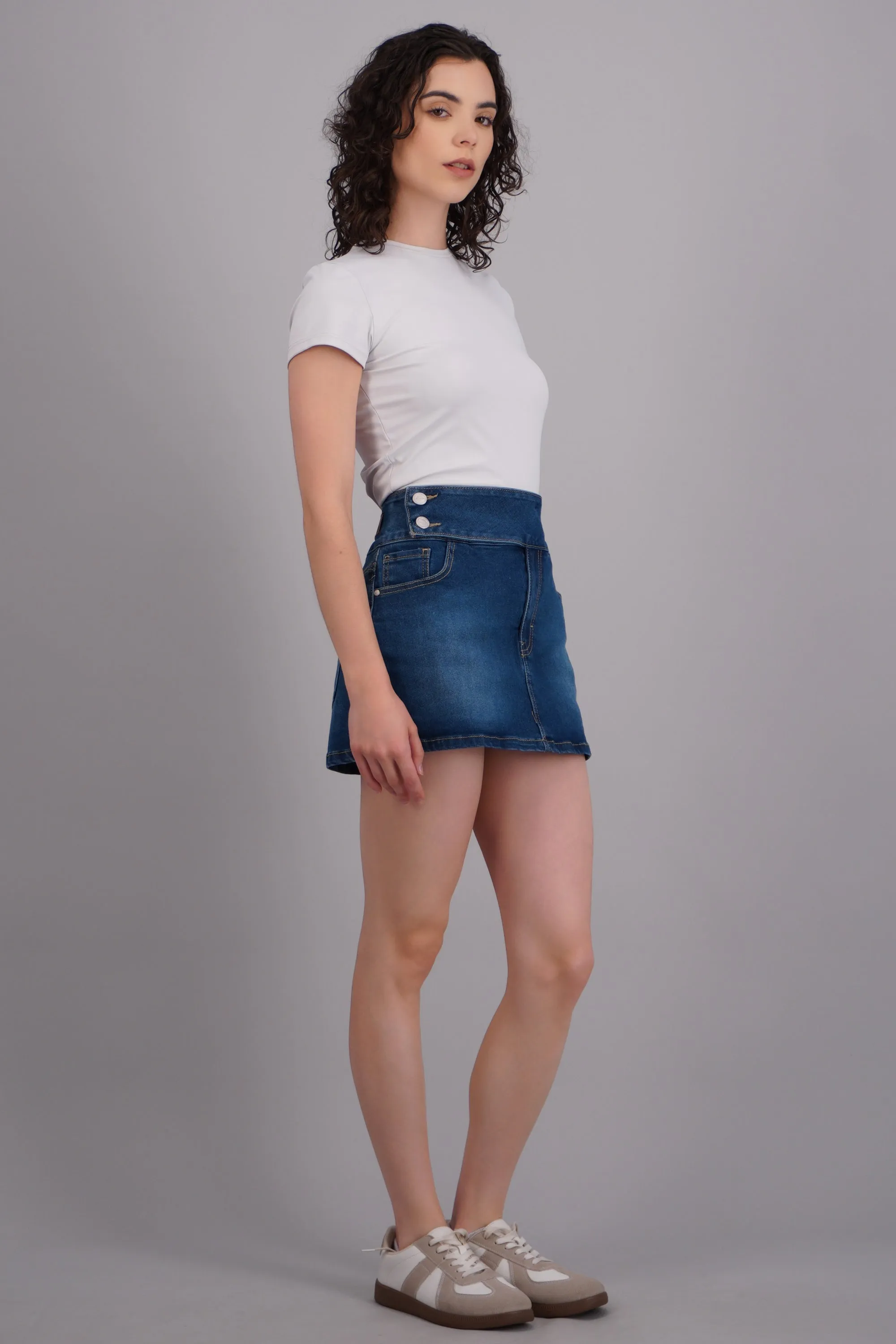 Skort denim pretina ancha sold by Shasa product image thumbnail 2
