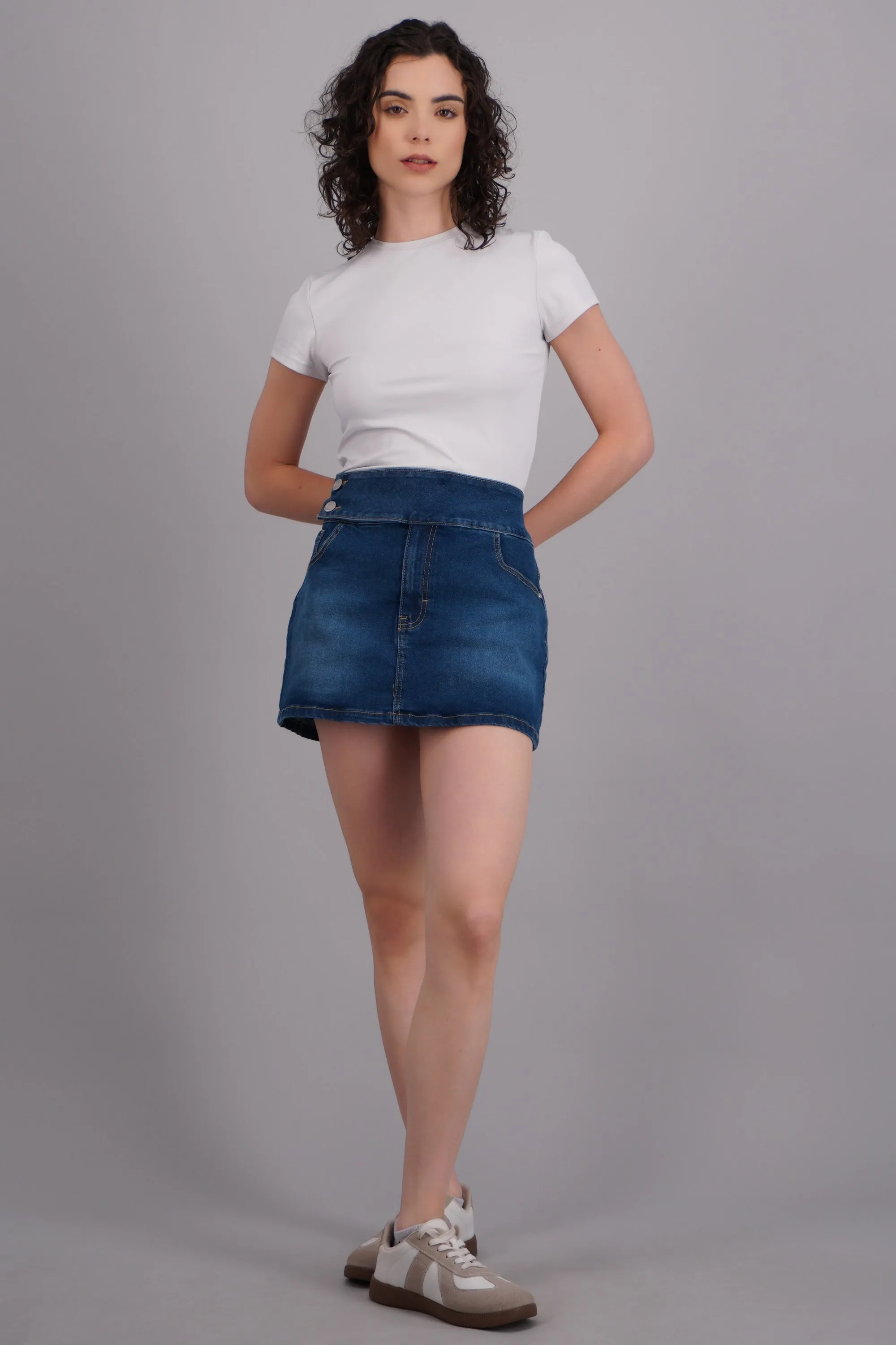 Skort denim pretina ancha sold by Shasa product image thumbnail 3