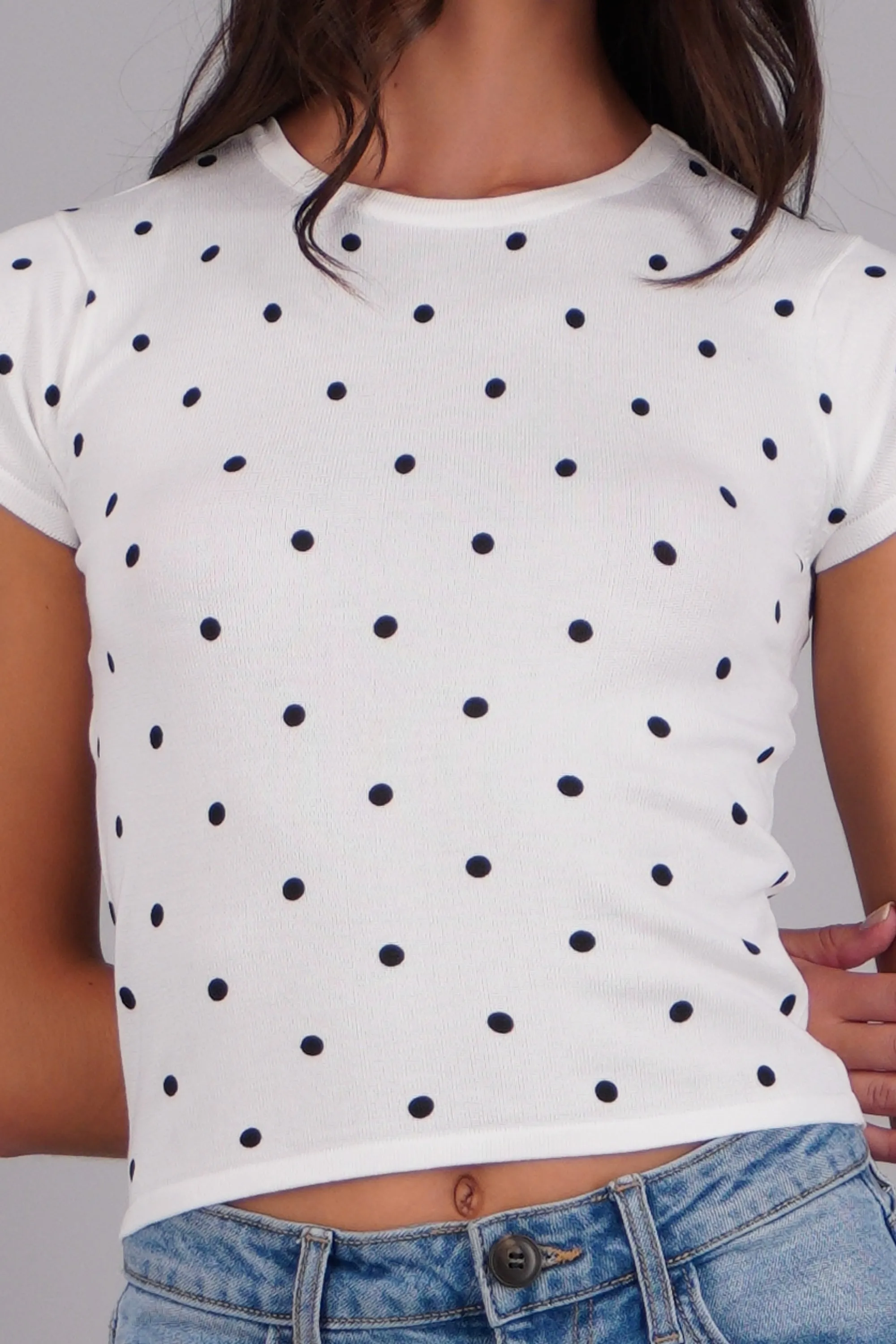 Top tejido estampado polka sold by Shasa product image thumbnail 5