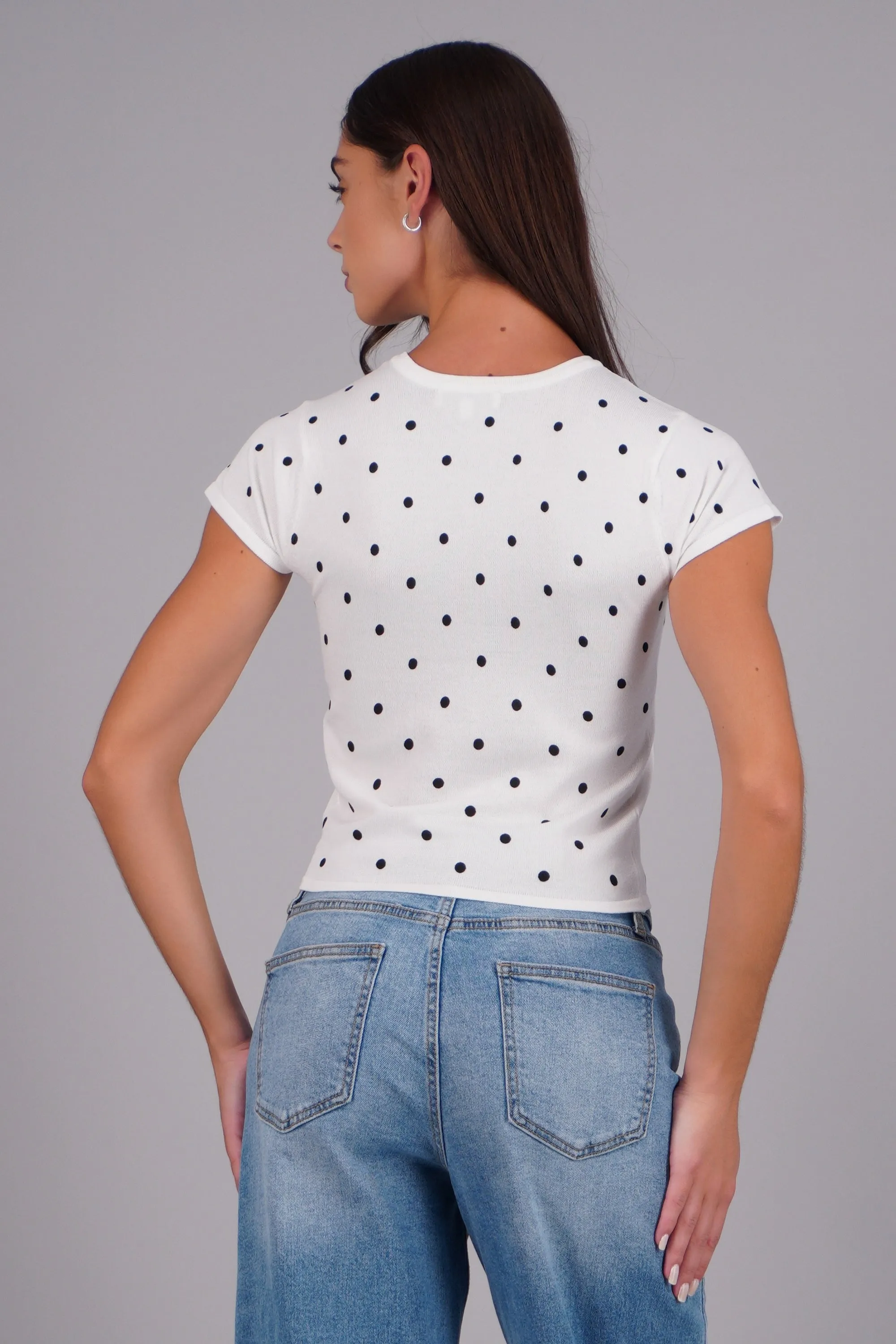 Top tejido estampado polka sold by Shasa product image thumbnail 4