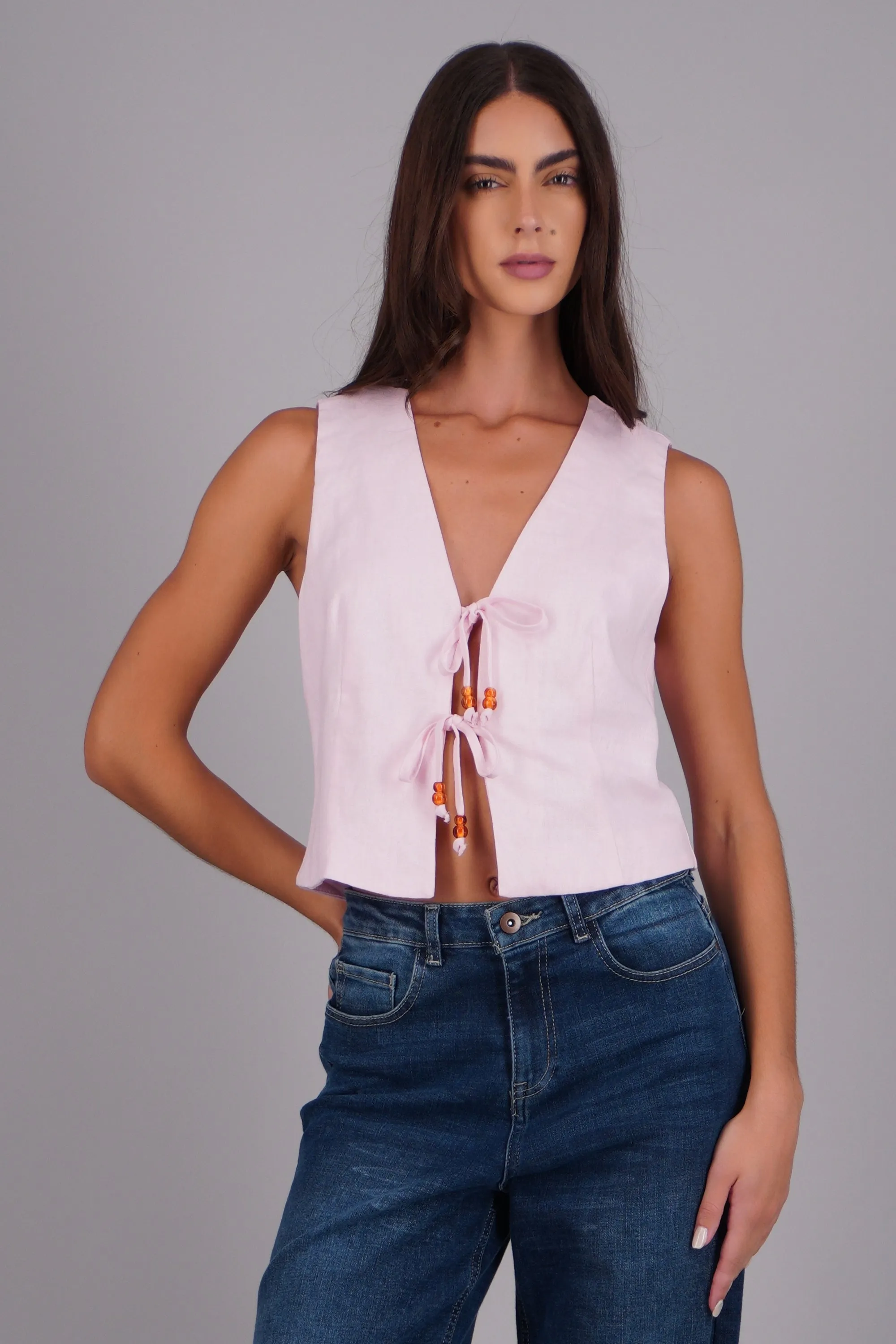 Top lino detalle amarres sold by Shasa product image thumbnail 3