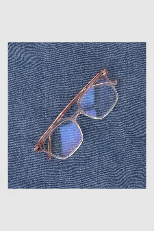 Lentes oversize marco acetato luz azul made by Shasa