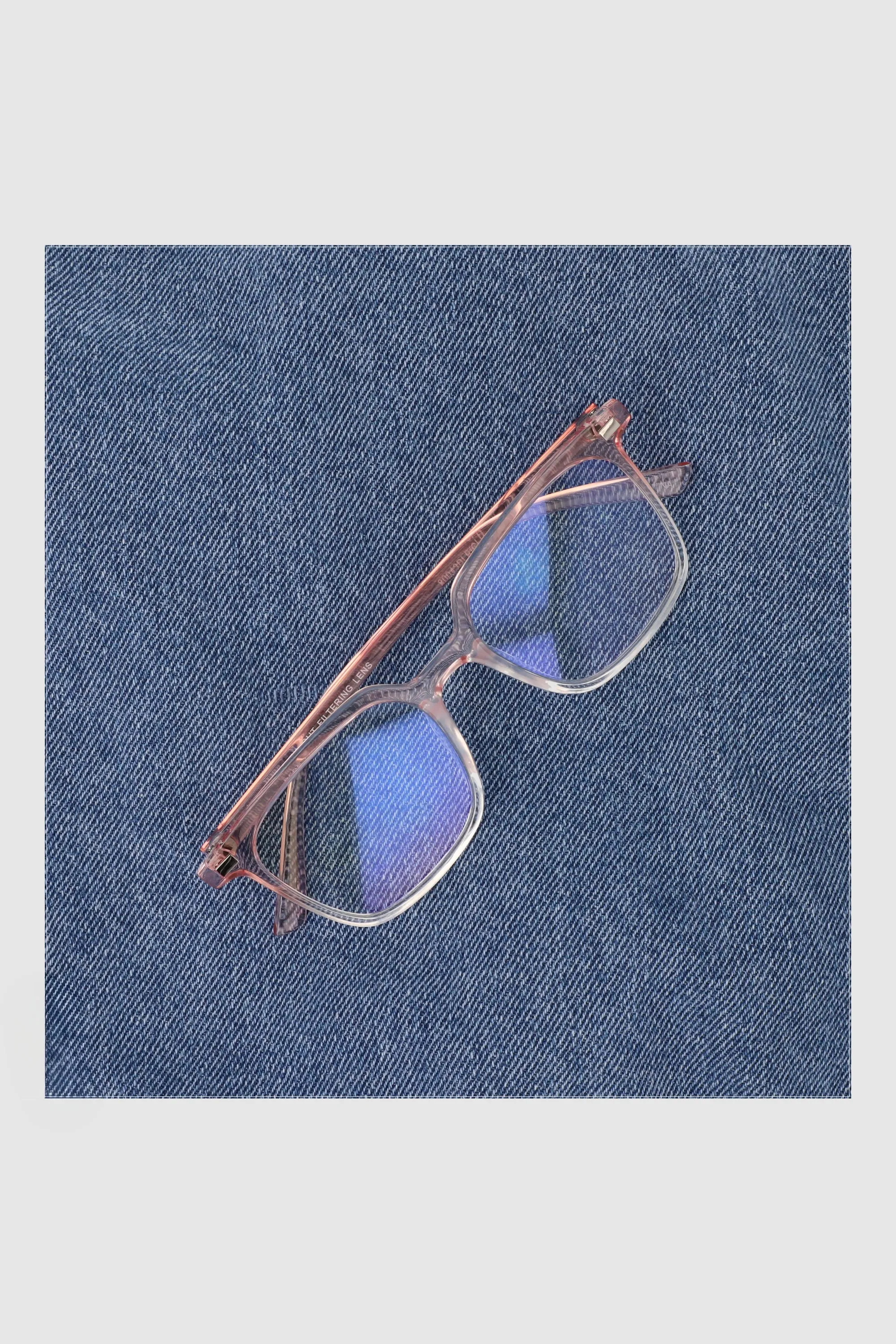 Lentes oversize marco acetato luz azul sold by Shasa