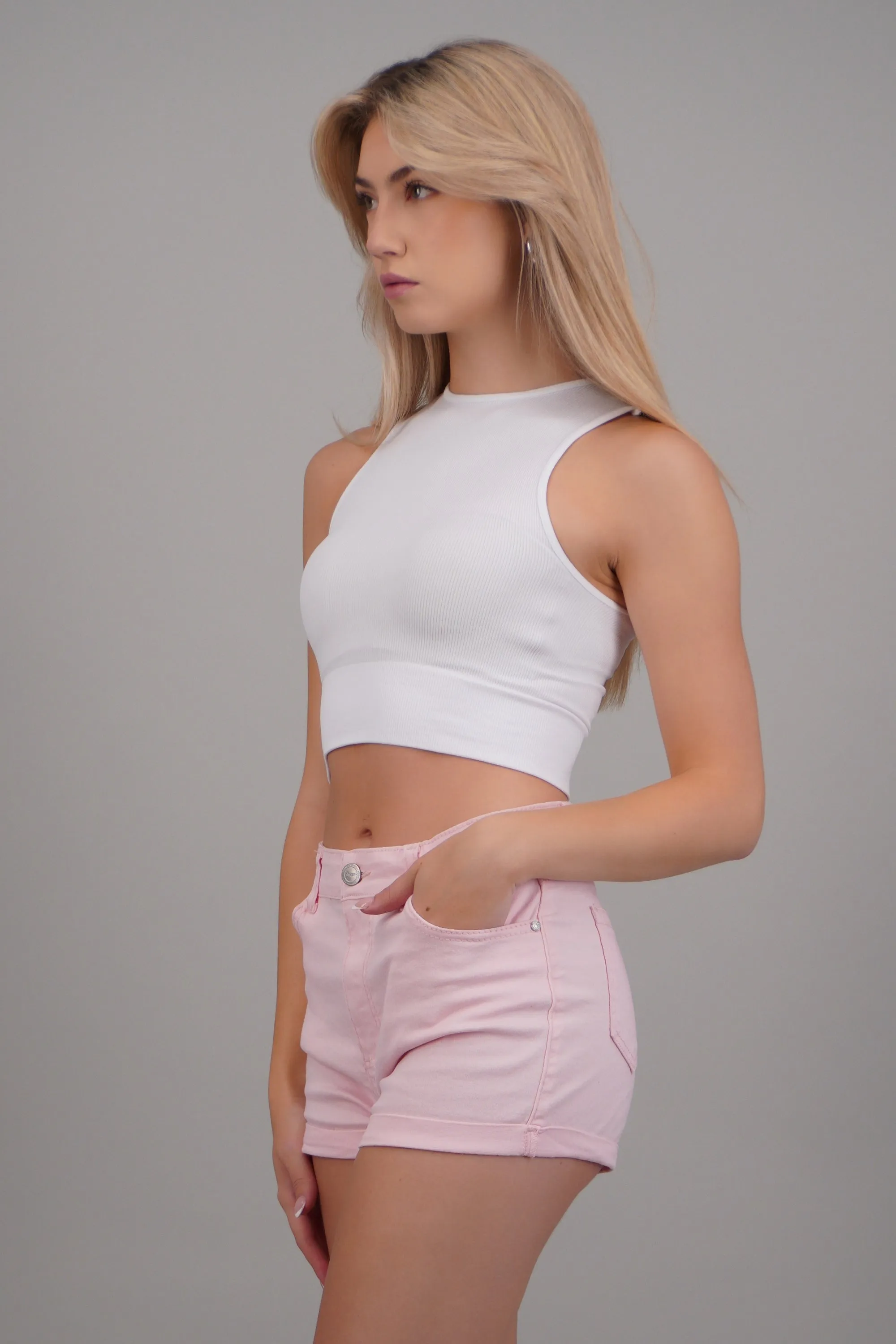 Top sin mangas seamless cuello redondo sold by Shasa product image thumbnail 3