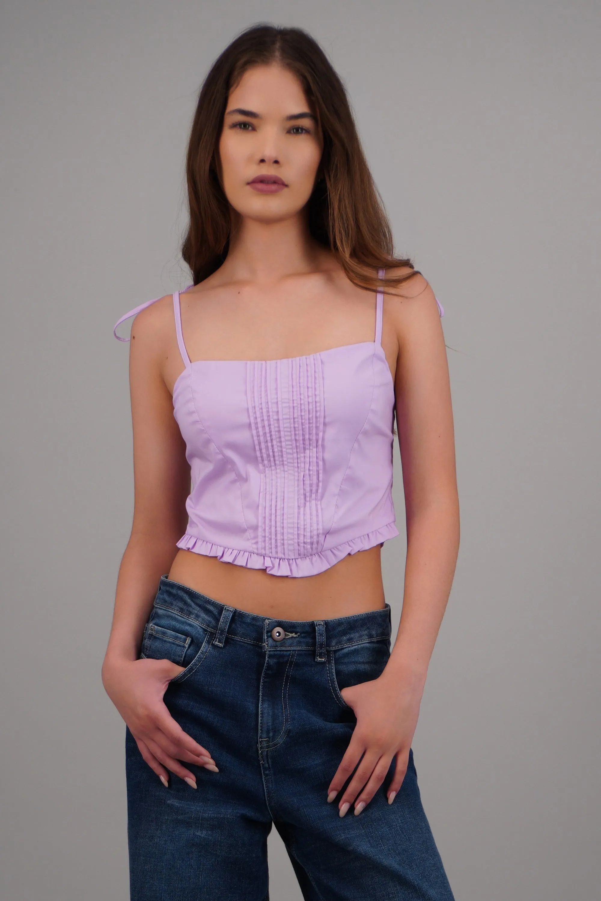 top crop corsetero tirantes sold by Shasa