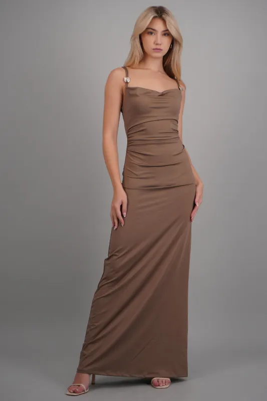 Vestido tirantes detalle argollas made by Shasa