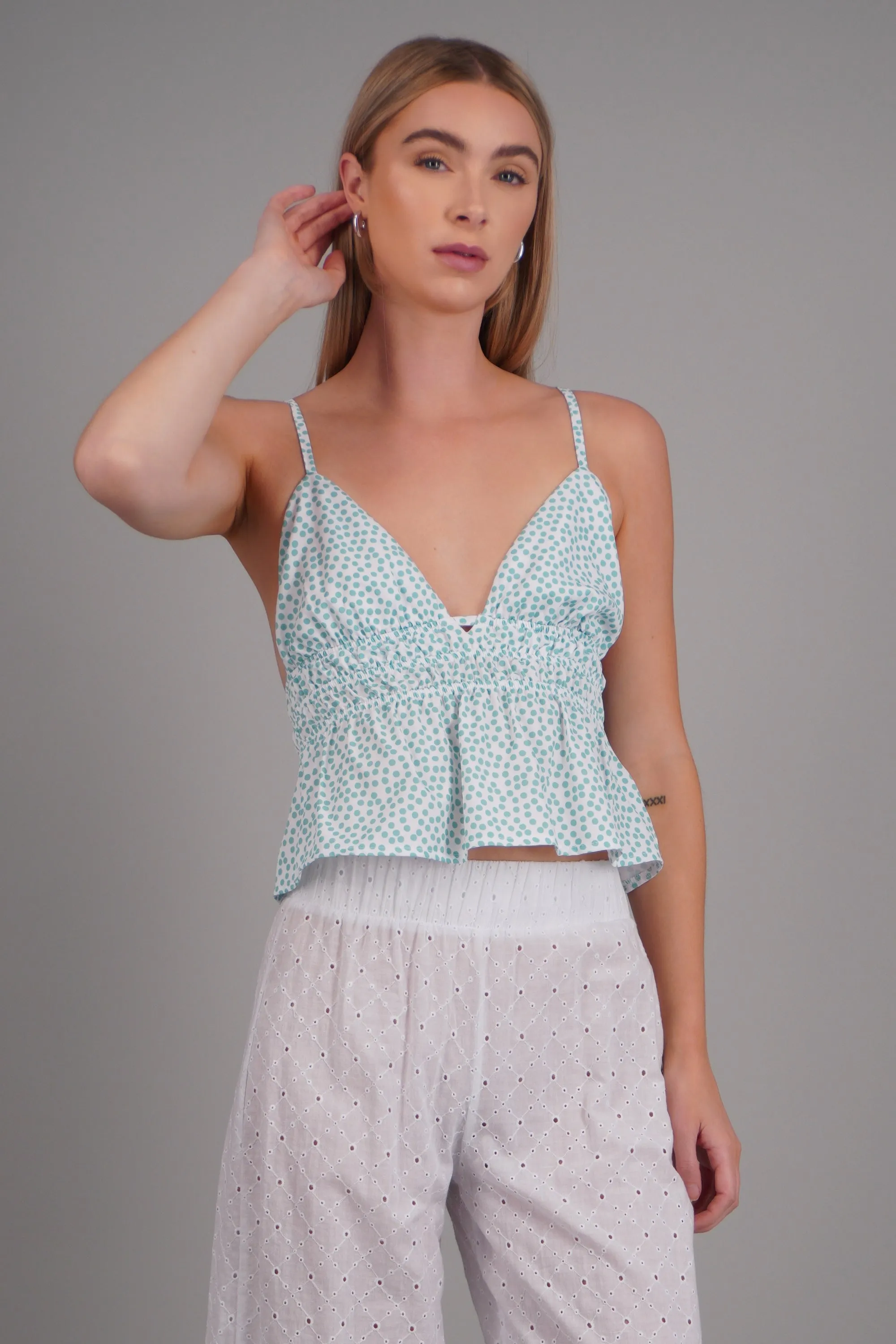 Top Tirante polka dots sold by Shasa